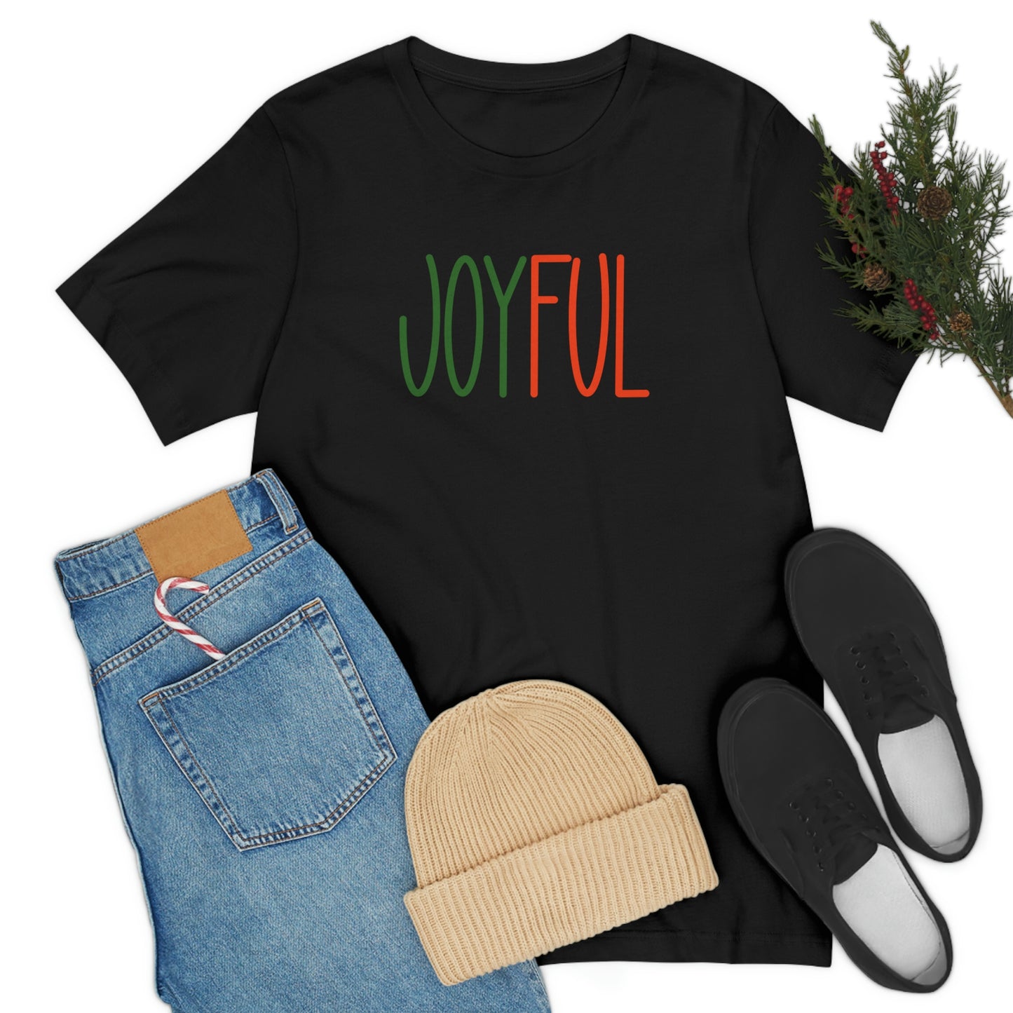 Holiday Joyful 1 Unisex Jersey Short Sleeve Tee