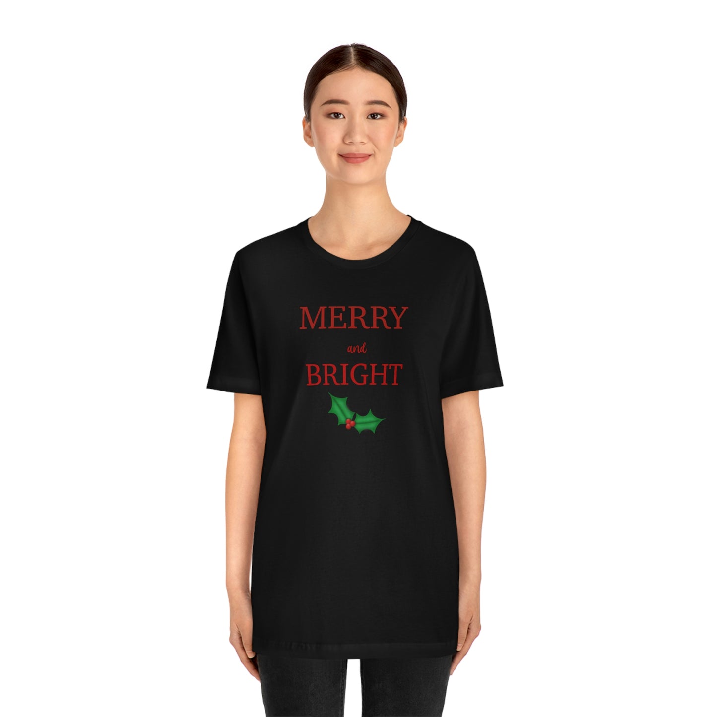 Holiday Merry Unisex Jersey Short Sleeve Tee