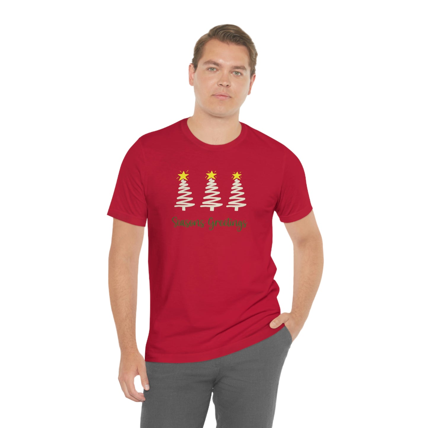 Holiday Seasons Greetings Unisex Jersey Short Sleeve Tee