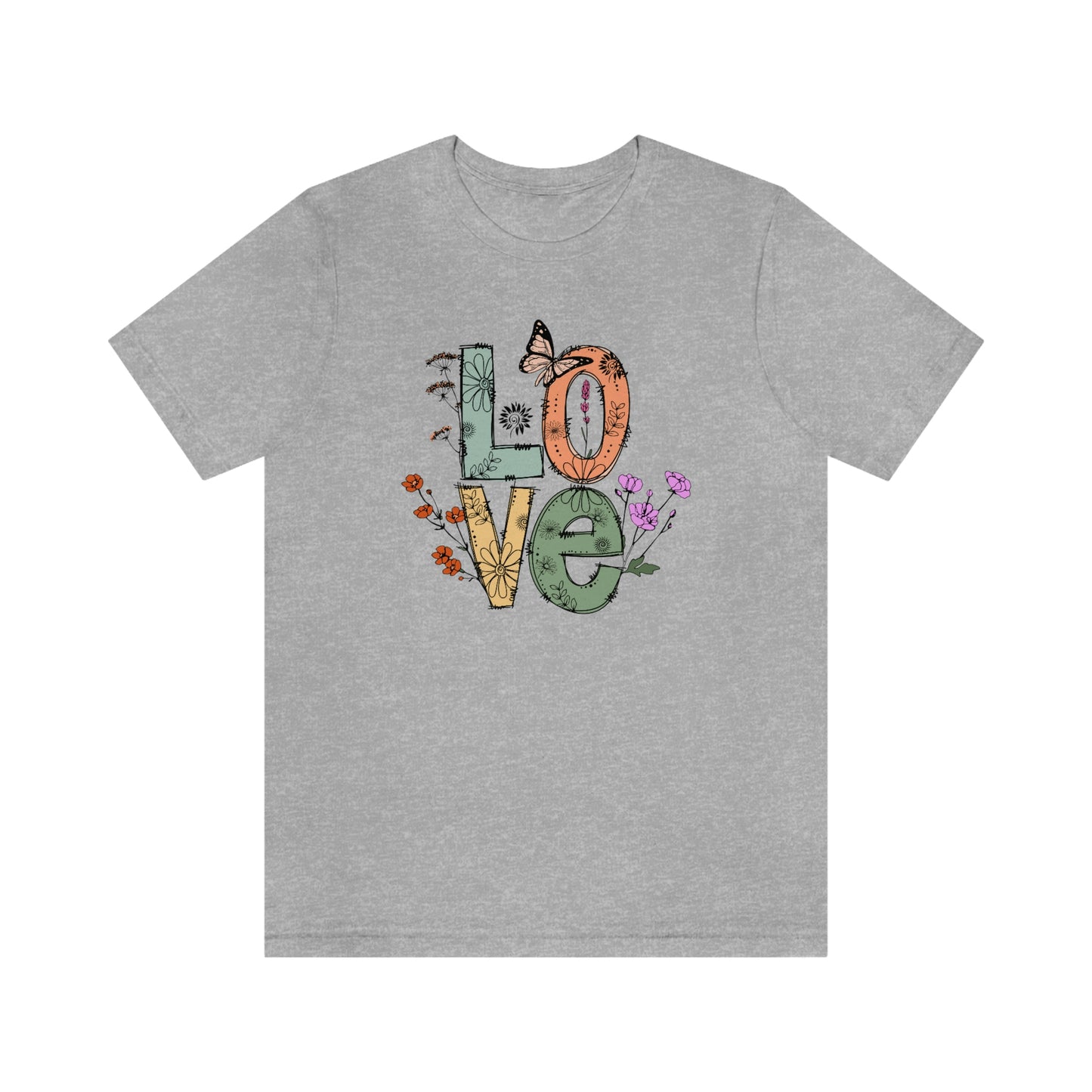 NWT - Wildflowers Love Unisex Jersey Short Sleeve Tee