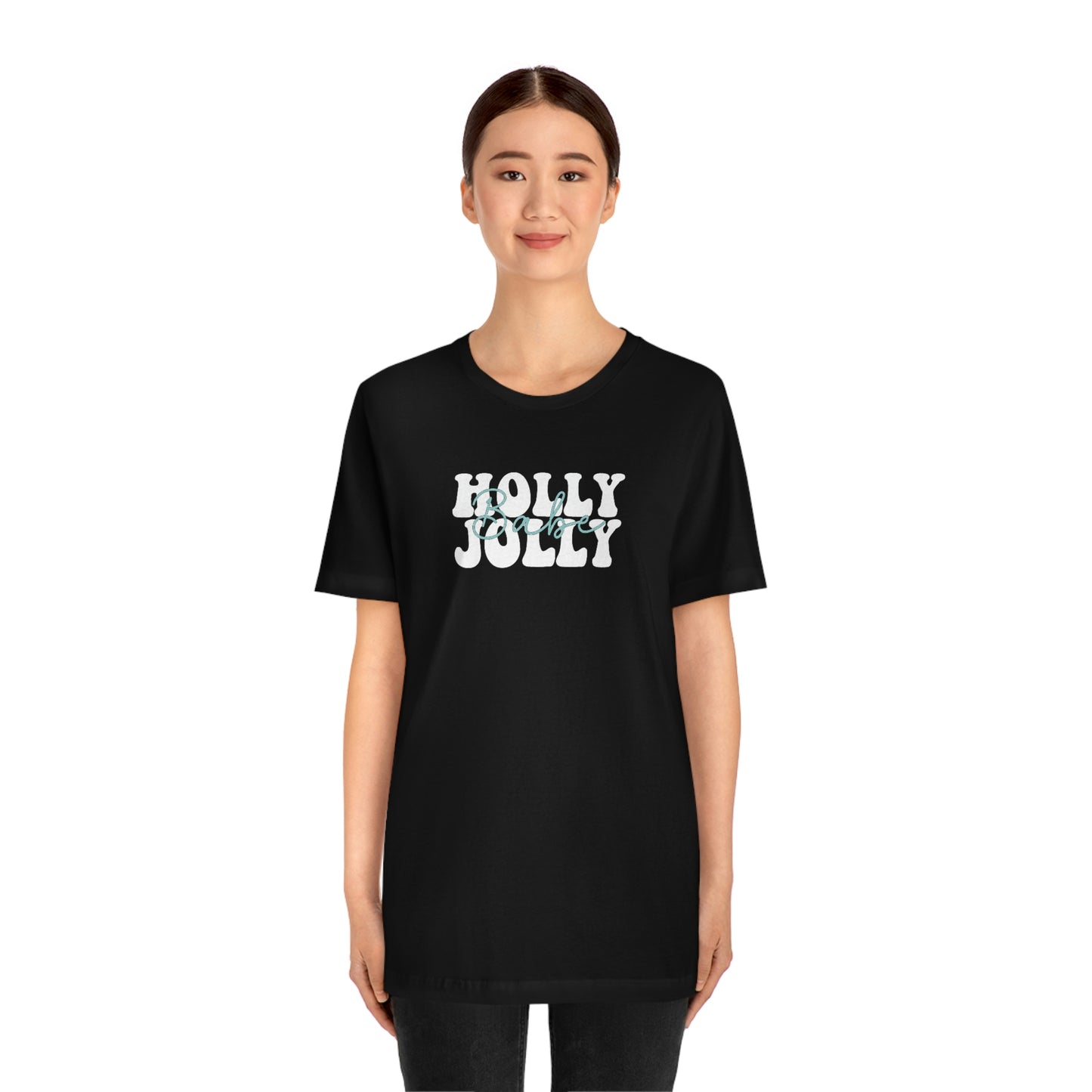 Holiday Holly Jolly Babe Unisex Jersey Short Sleeve Tee