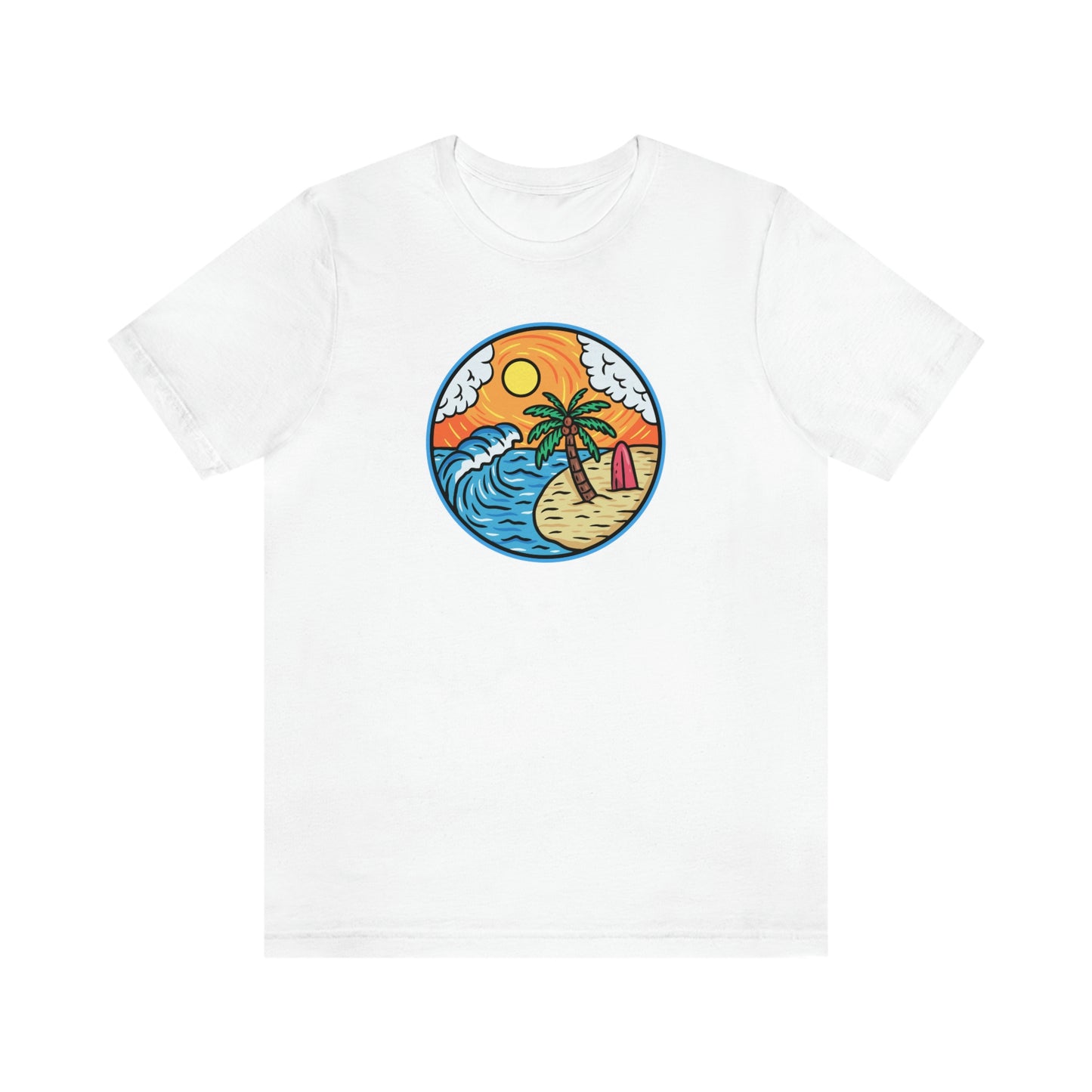 NWT- Tropical Day Unisex Jersey Short Sleeve Tee