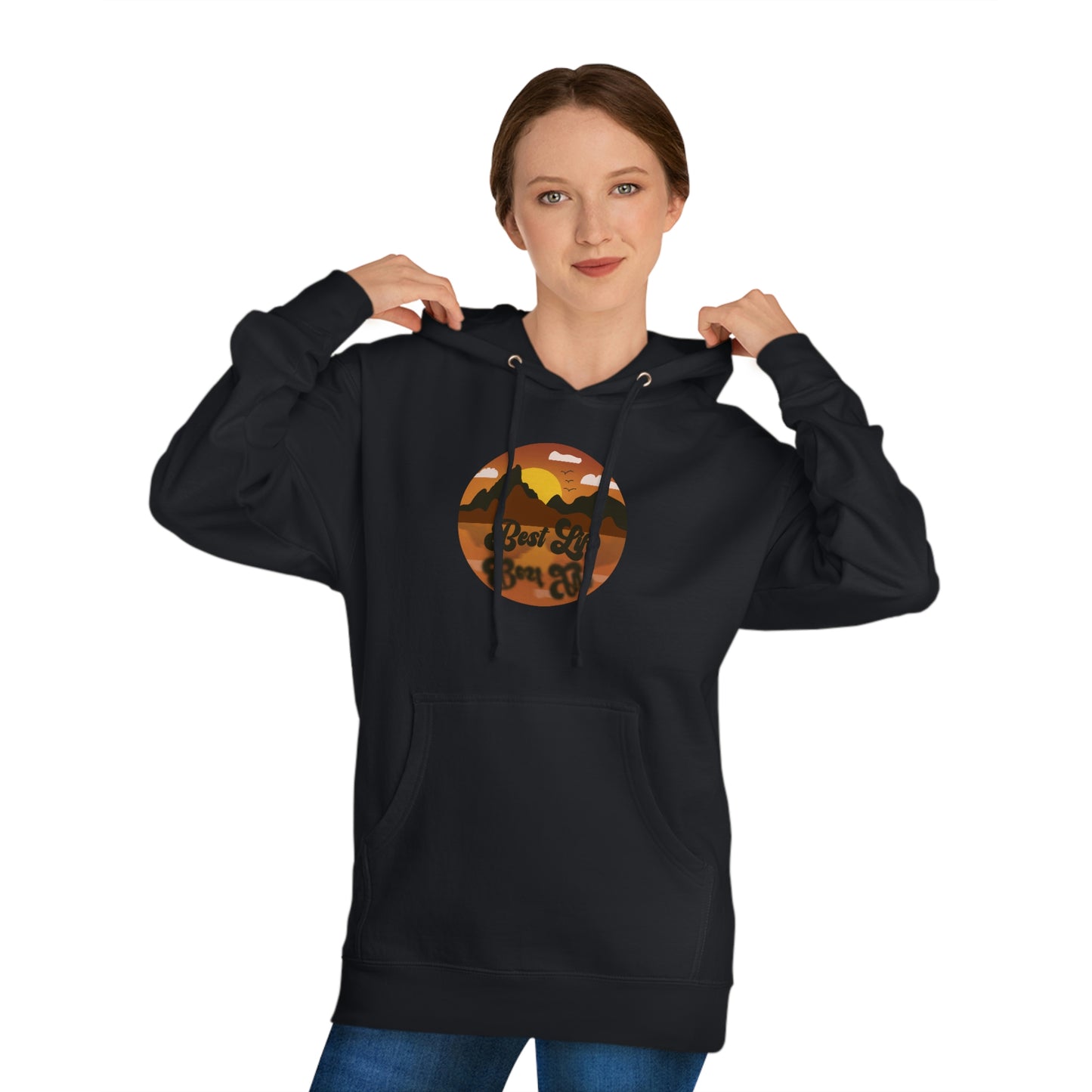 Best Life- Lake Reflection Unisex Hooded Sweatshirt