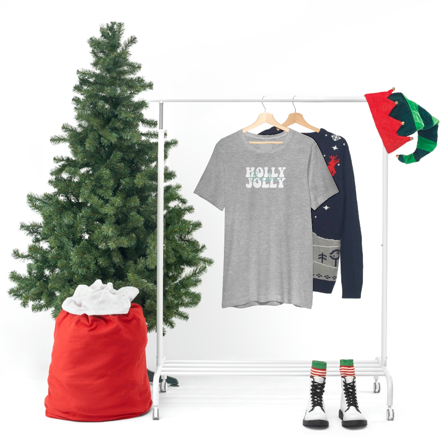 Holiday Holly Jolly Babe Unisex Jersey Short Sleeve Tee