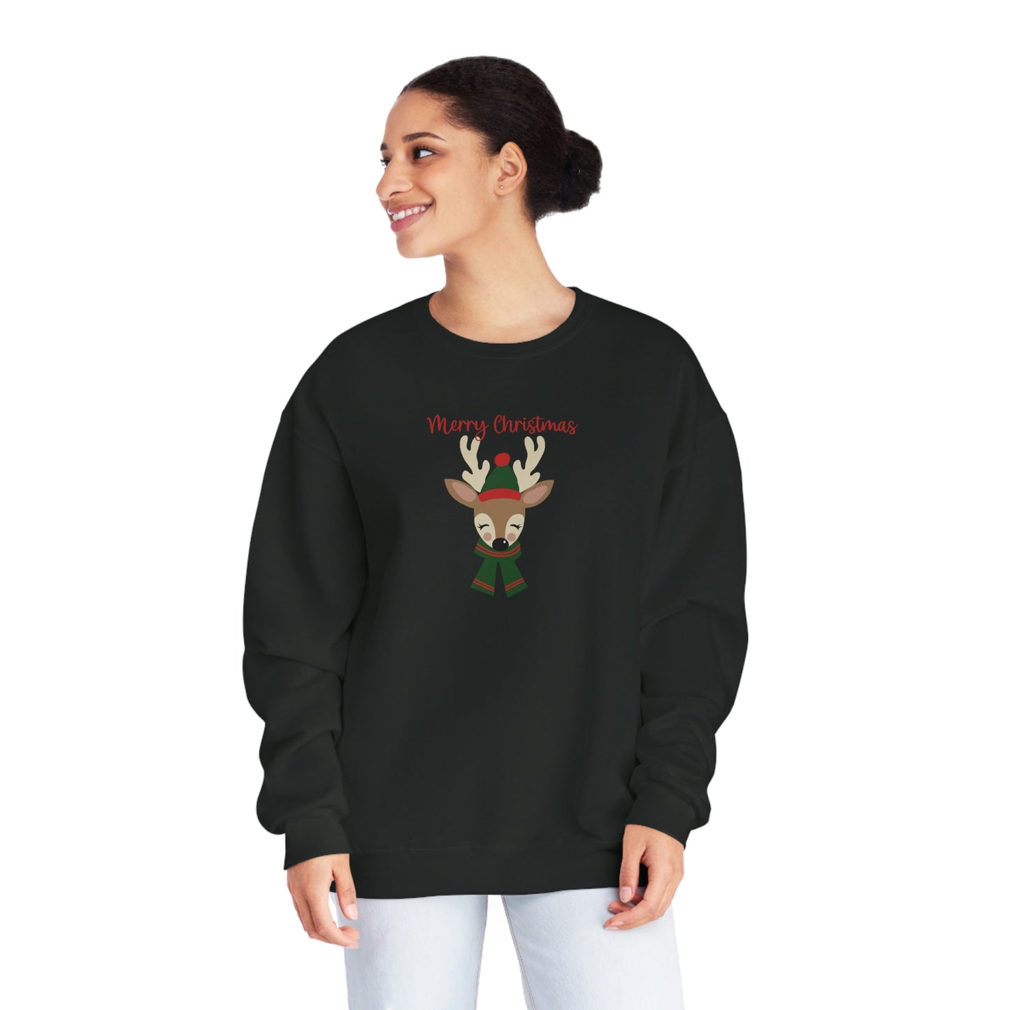 NWT- Reindeer Green Unisex NuBlend® Crewneck Sweatshirt