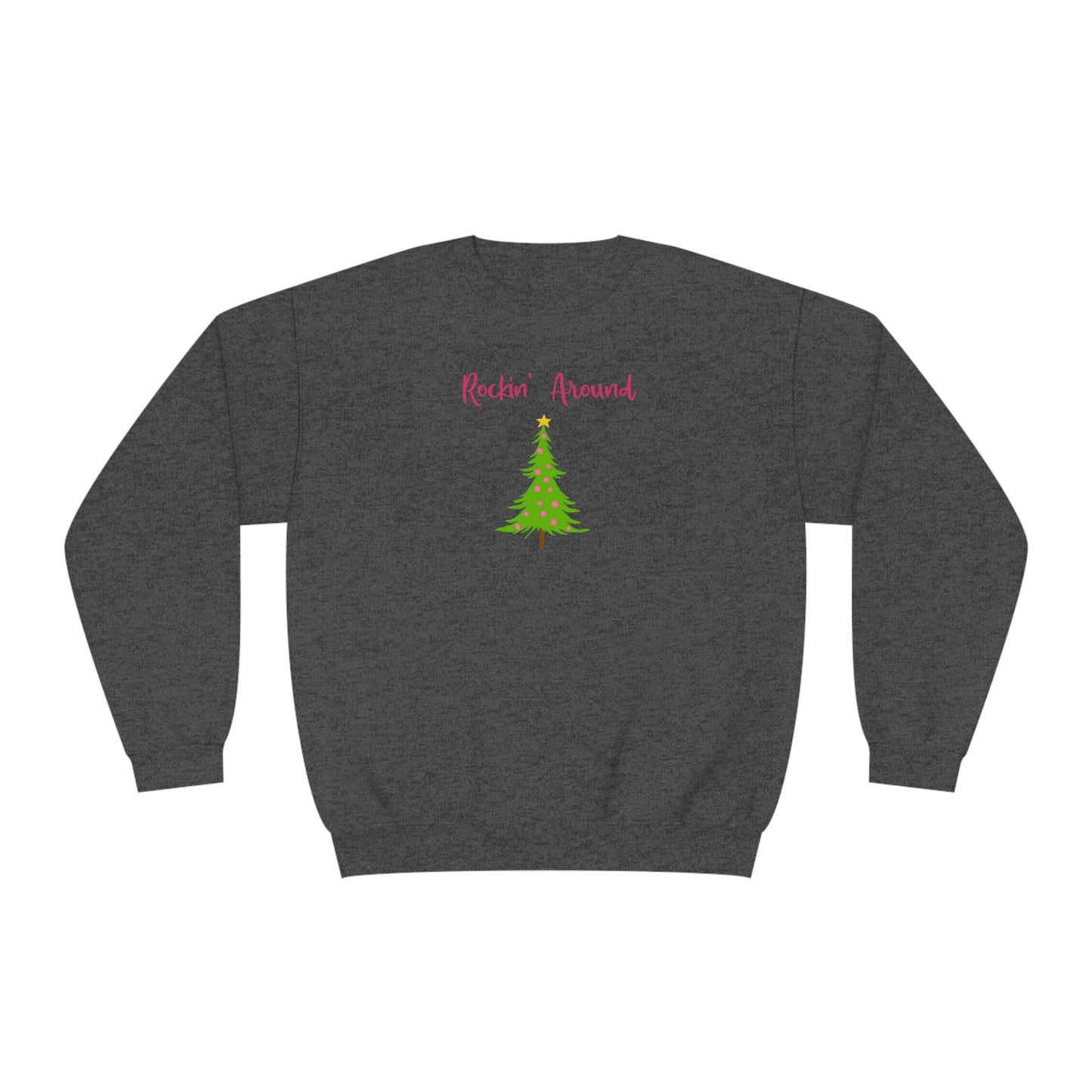 NWT- Rockin Around The Tree Unisex NuBlend® Crewneck Sweatshirt