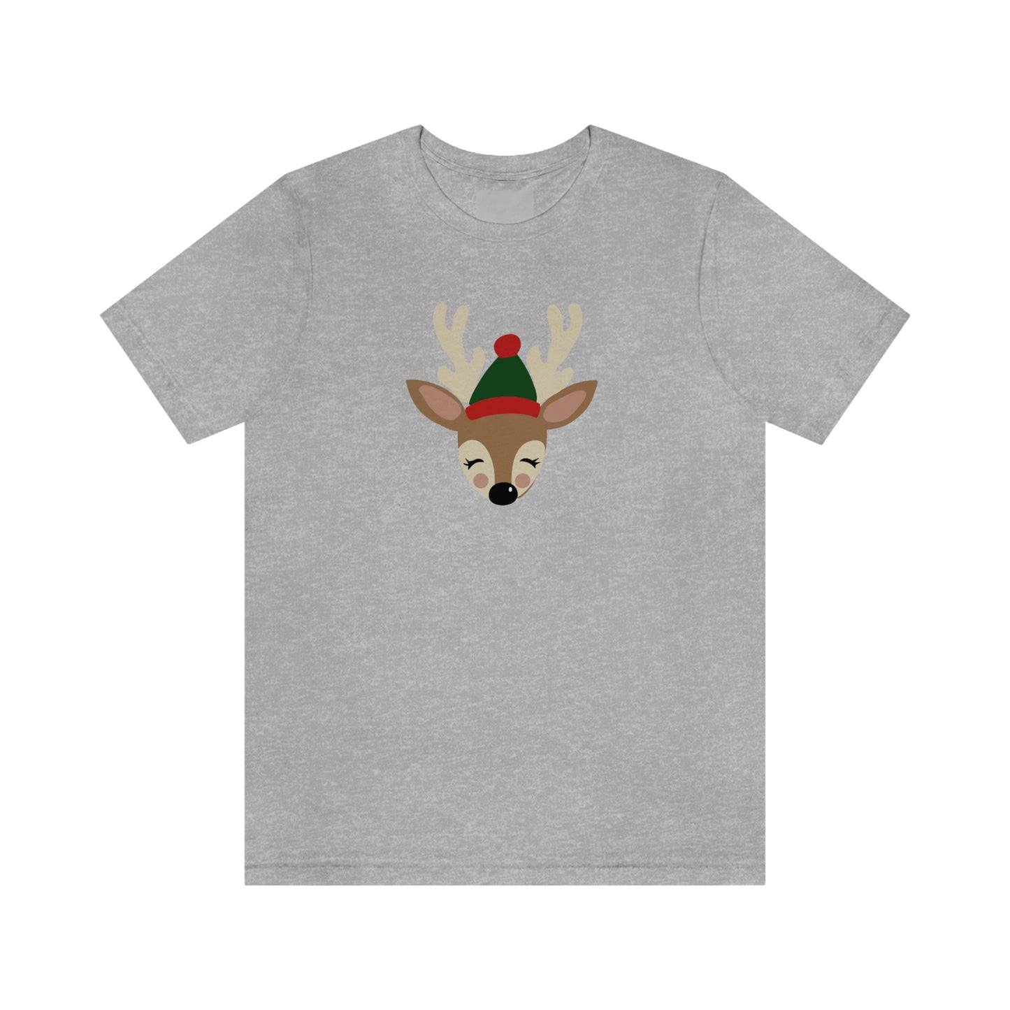 Holiday Reindeer Unisex Jersey Short Sleeve Tee