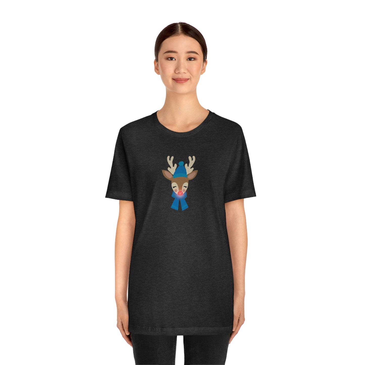 Holiday Reindeer 1 Unisex Jersey Short Sleeve Tee