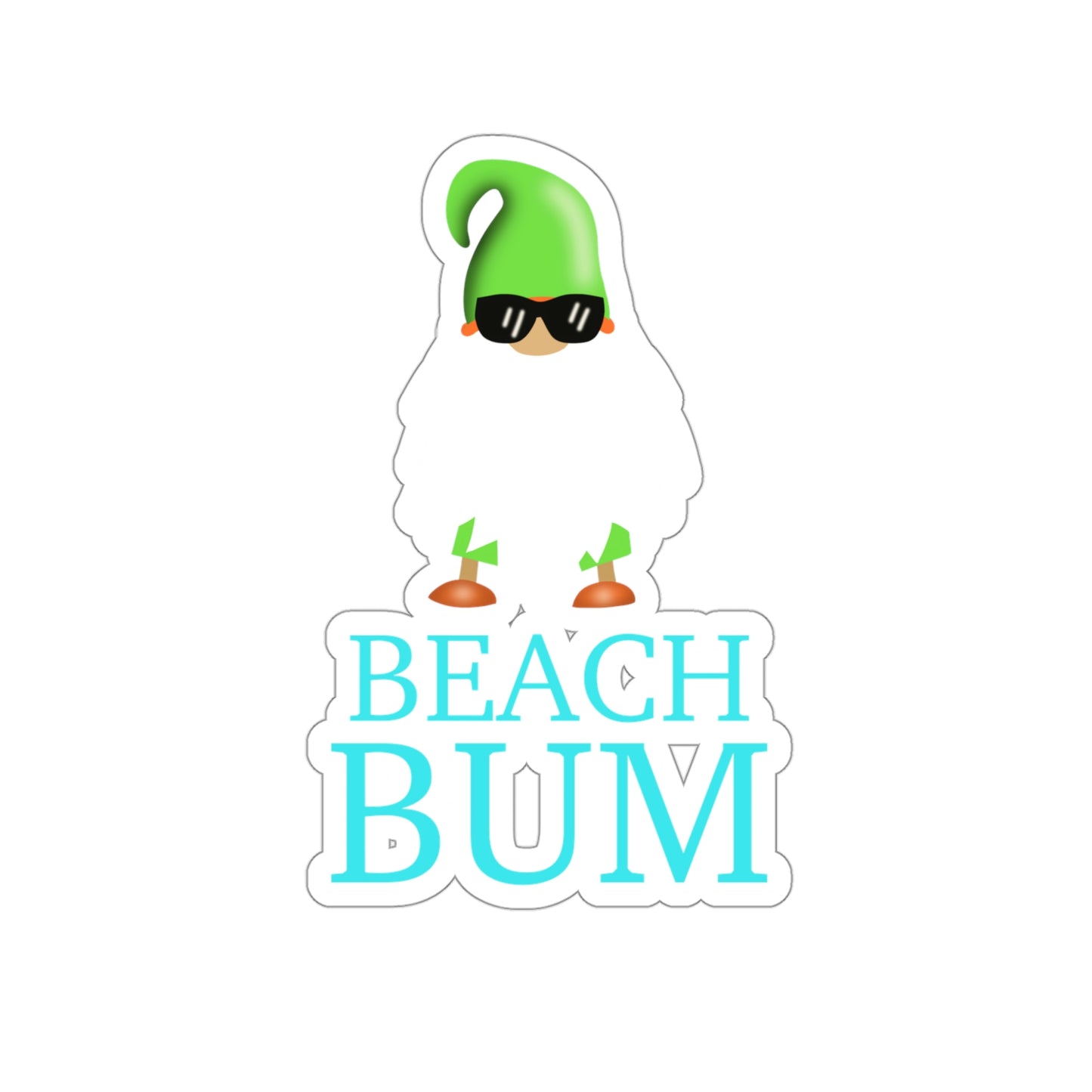 NWT-Beach Bum Kiss-Cut Stickers