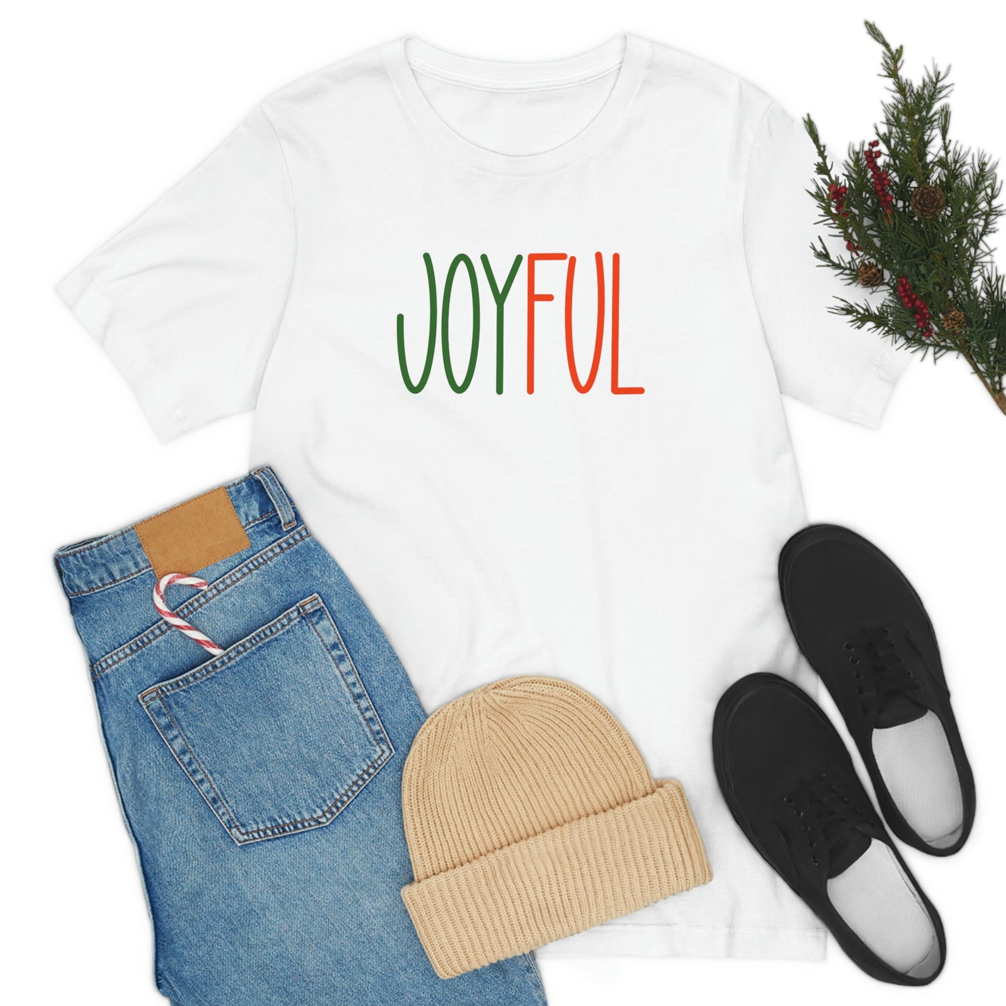 Holiday Joyful 1 Unisex Jersey Short Sleeve Tee