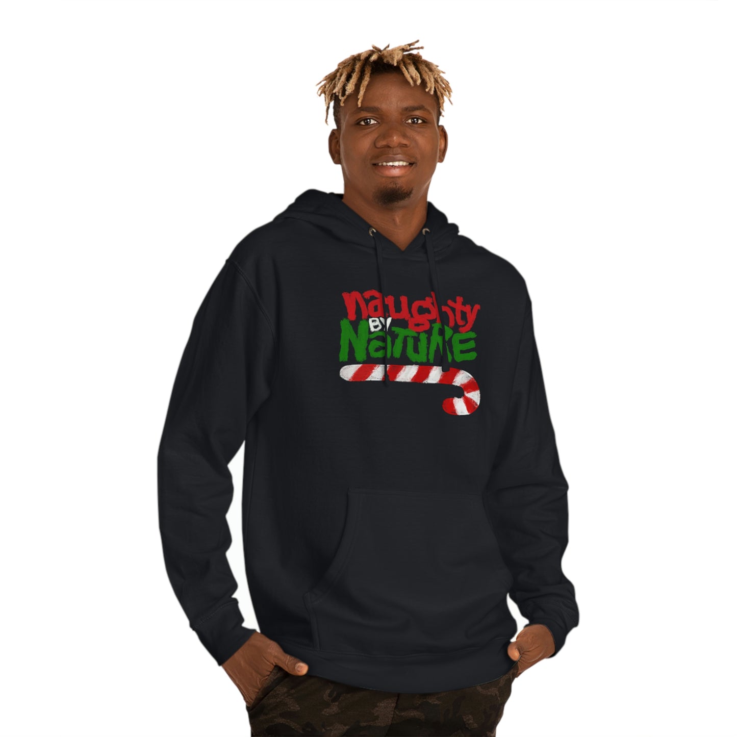 Holiday- Naughty by Nature Unisex Hooded Sweatshirt