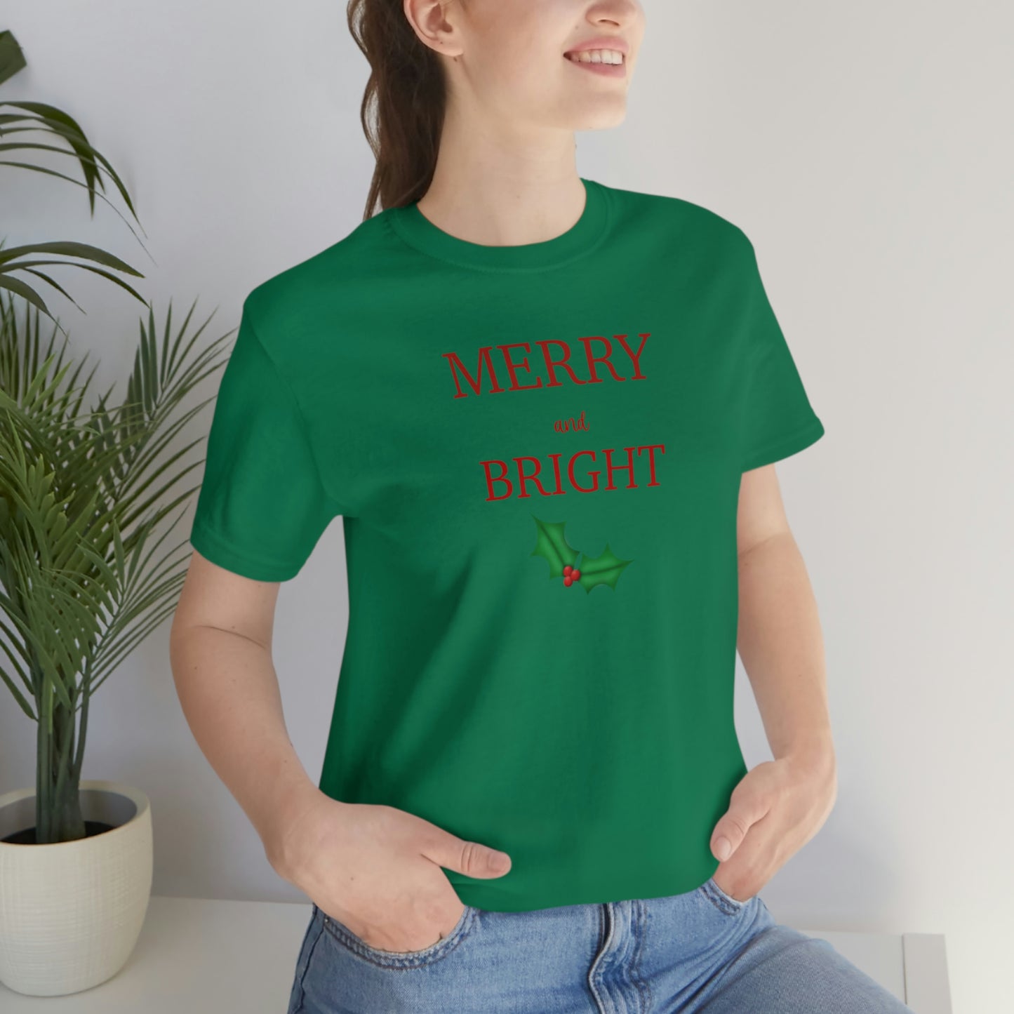 Holiday Merry Unisex Jersey Short Sleeve Tee