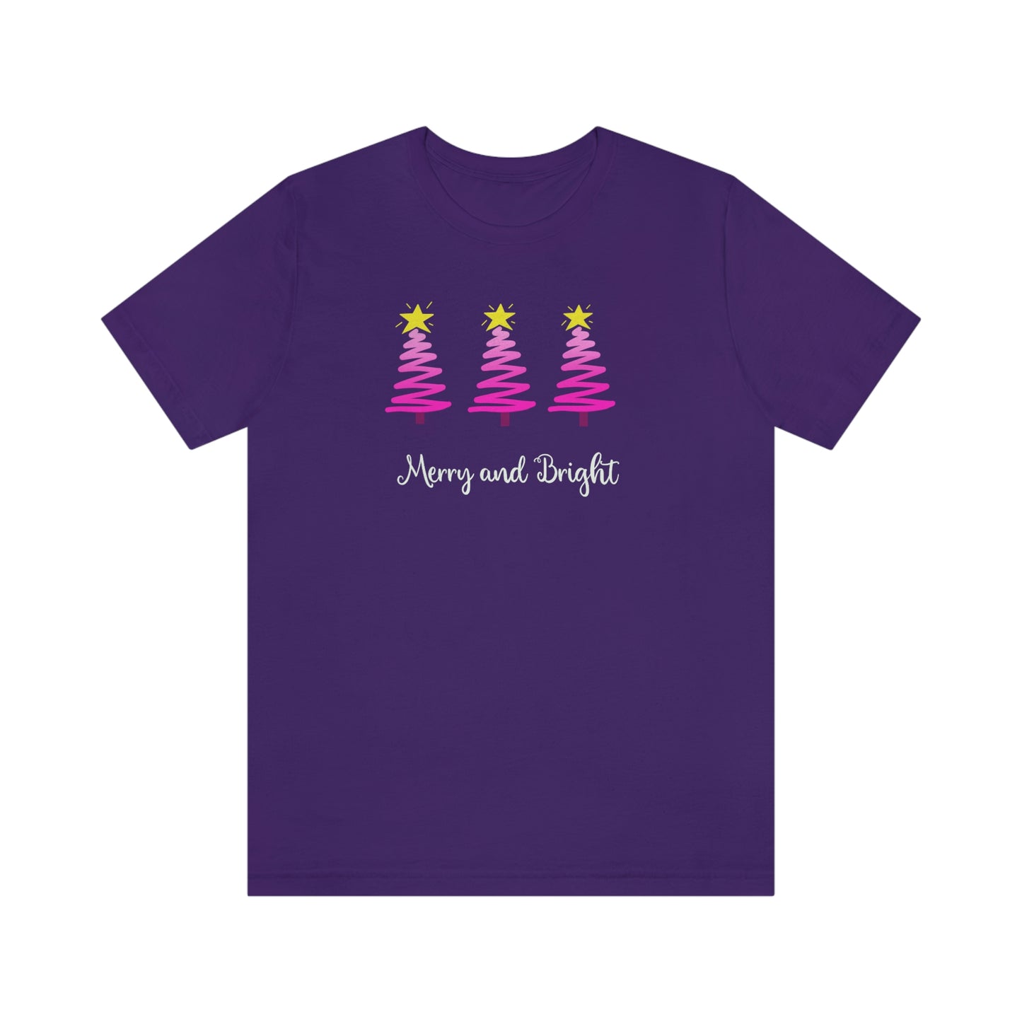 Holiday Merry and Bright Unisex Jersey Short Sleeve Tee