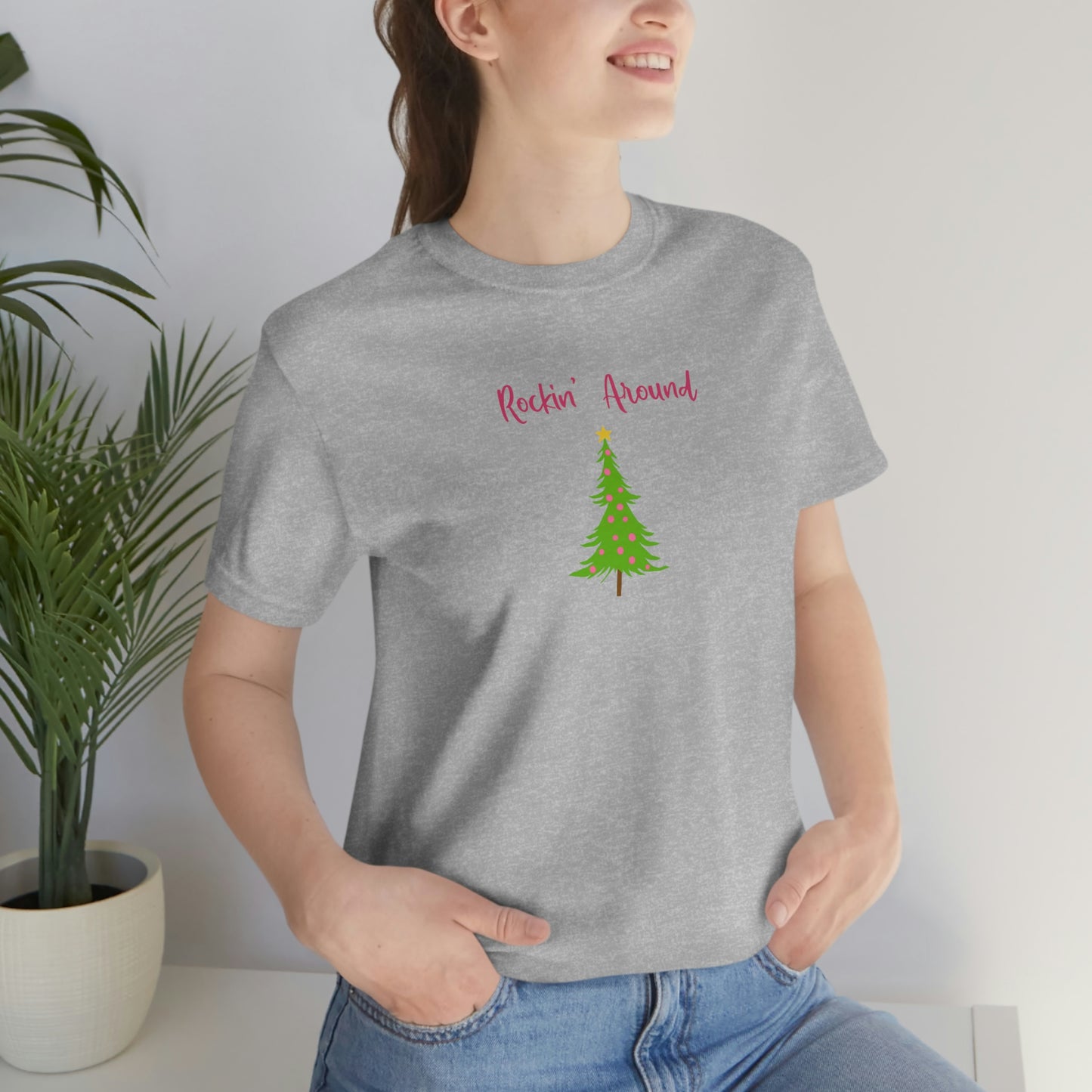 Holiday Rockin Christmas Unisex Jersey Short Sleeve Tee