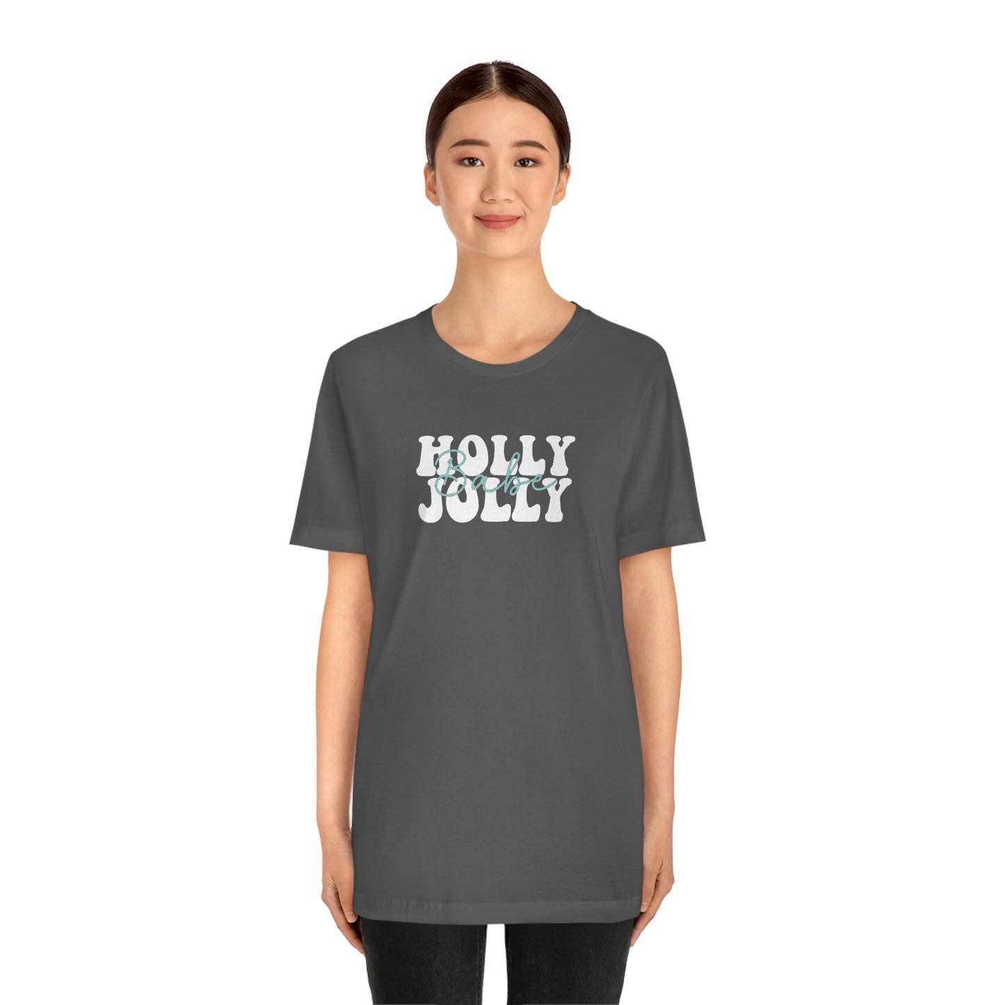 Holiday Holly Jolly Babe Unisex Jersey Short Sleeve Tee