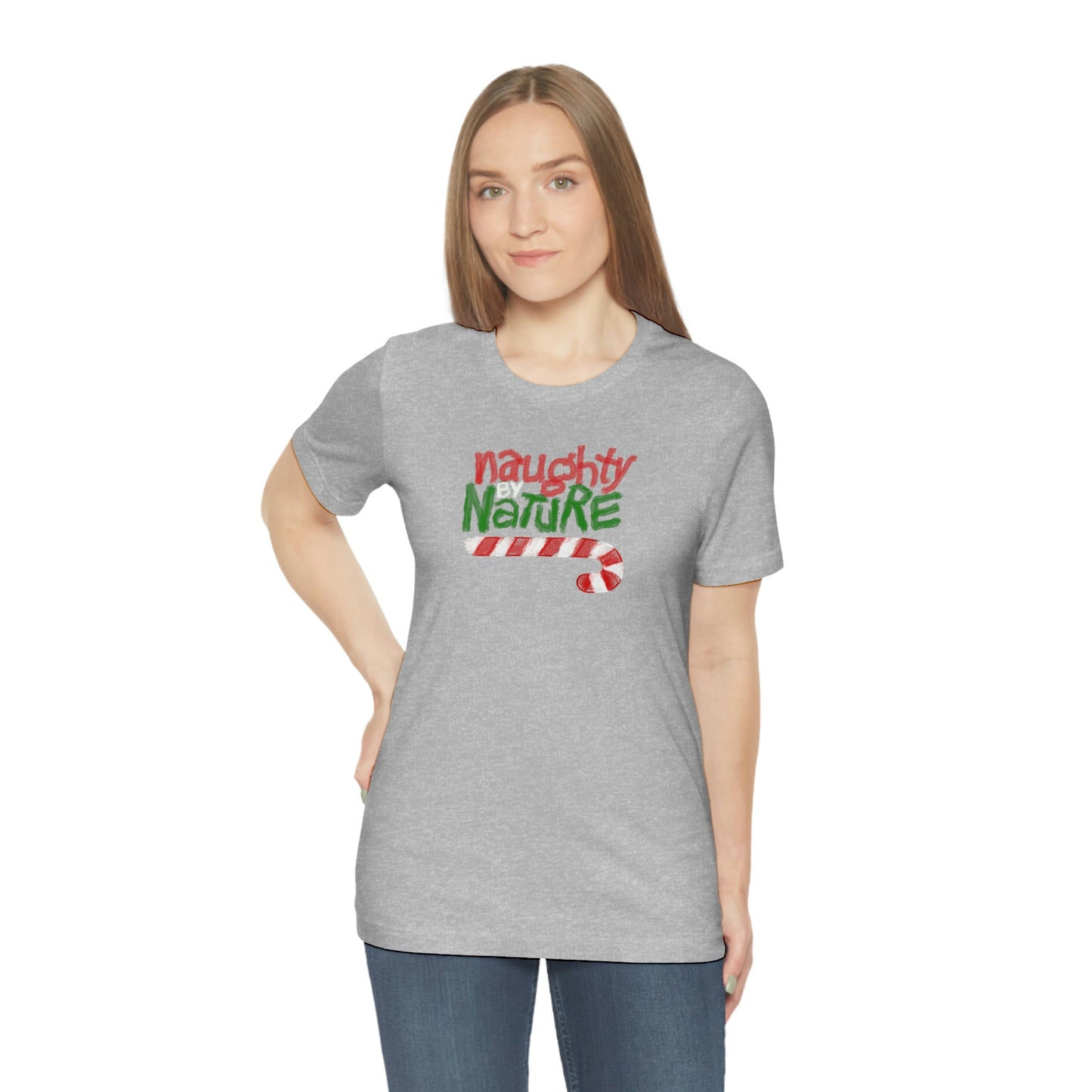 Holiday- Naughty by Nature Christmas Unisex Jersey Short Sleeve Tee