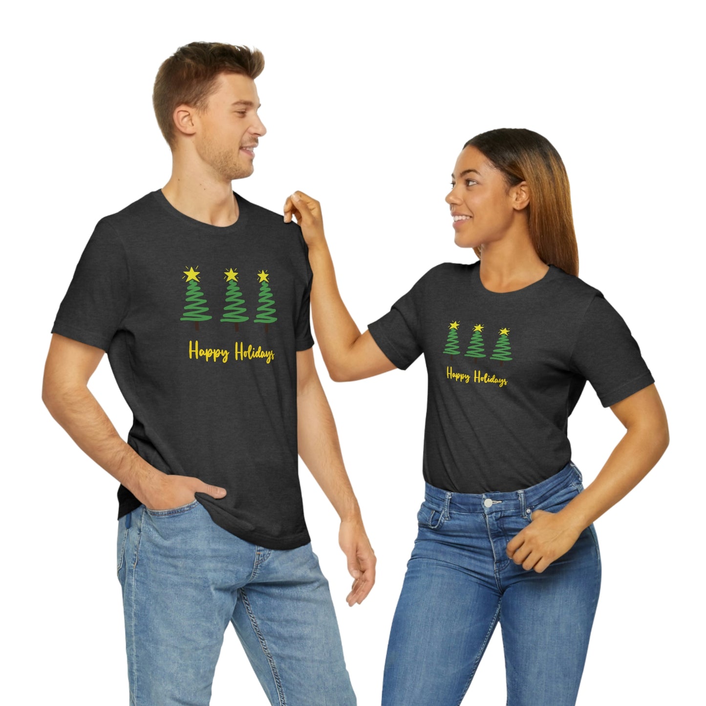 Holiday Happy Holidays Unisex Jersey Short Sleeve Tee