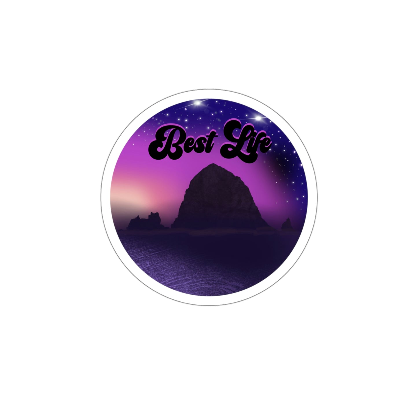 NWT- Best Life Cannon Rock Kiss-Cut Stickers