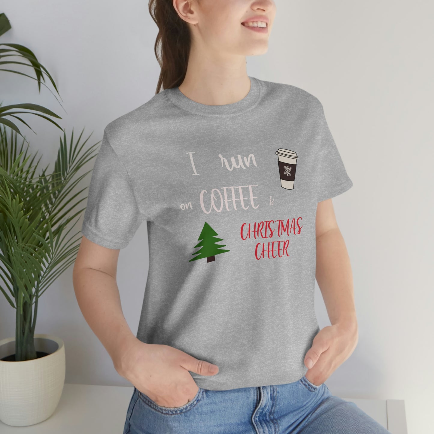 Holiday Coffee and Cheer Unisex Jersey Short Sleeve Tee