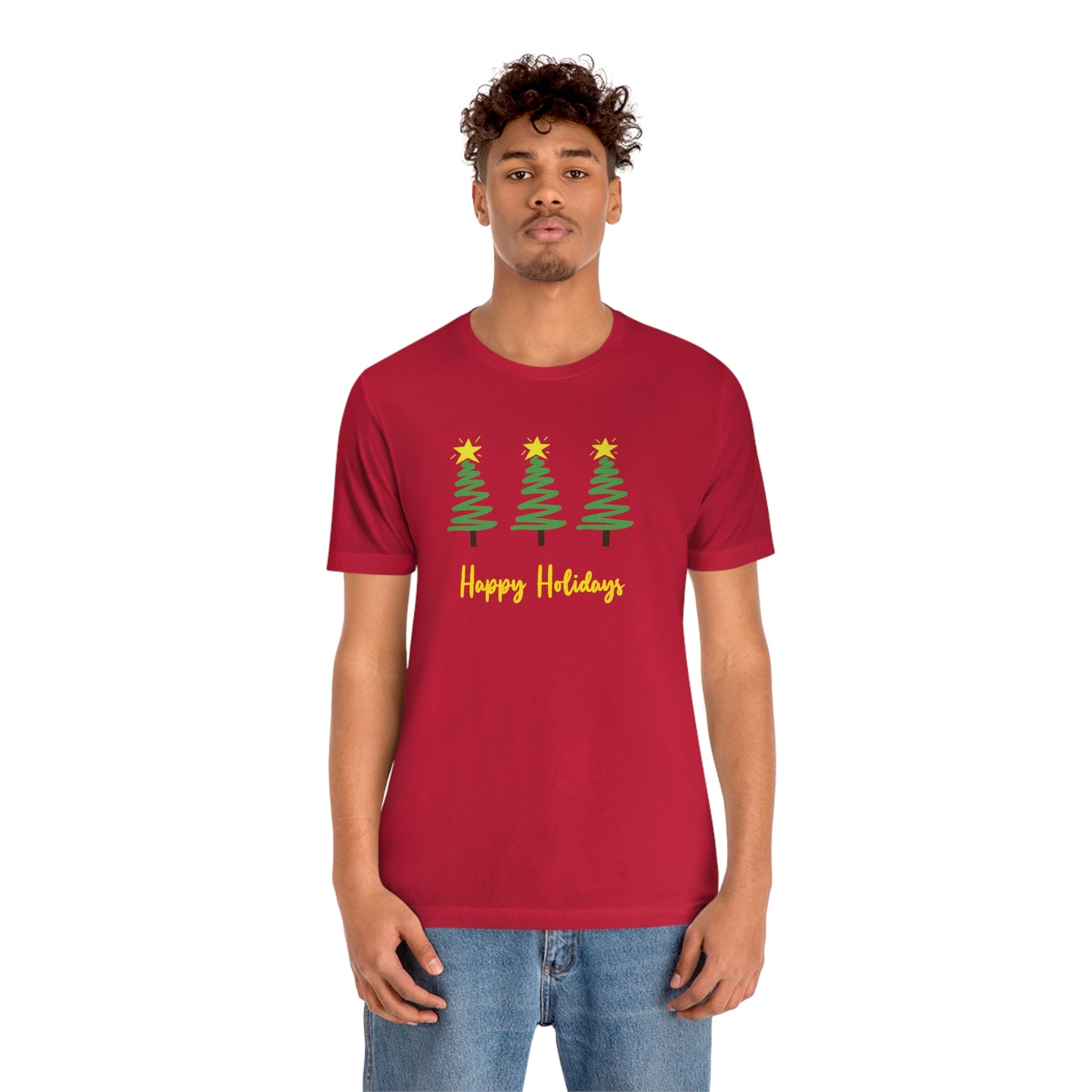 Holiday Happy Holidays Unisex Jersey Short Sleeve Tee