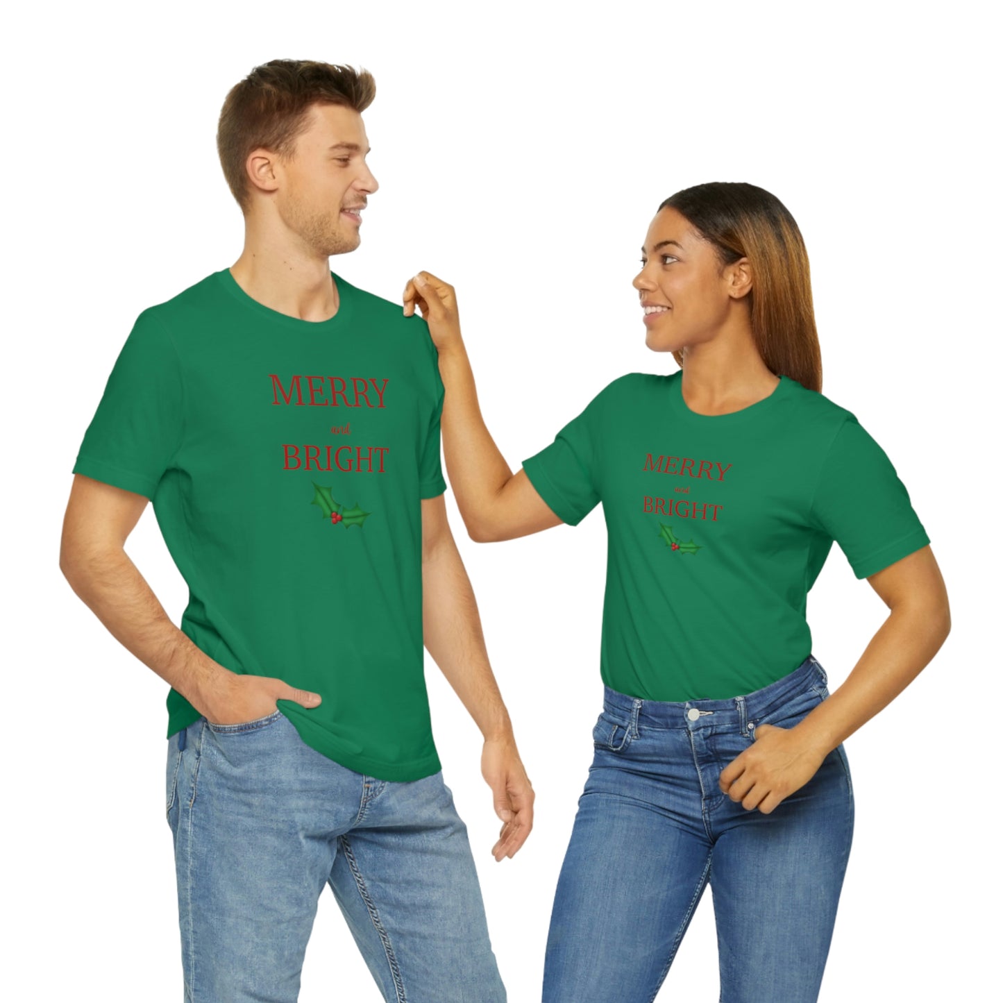 Holiday Merry Unisex Jersey Short Sleeve Tee