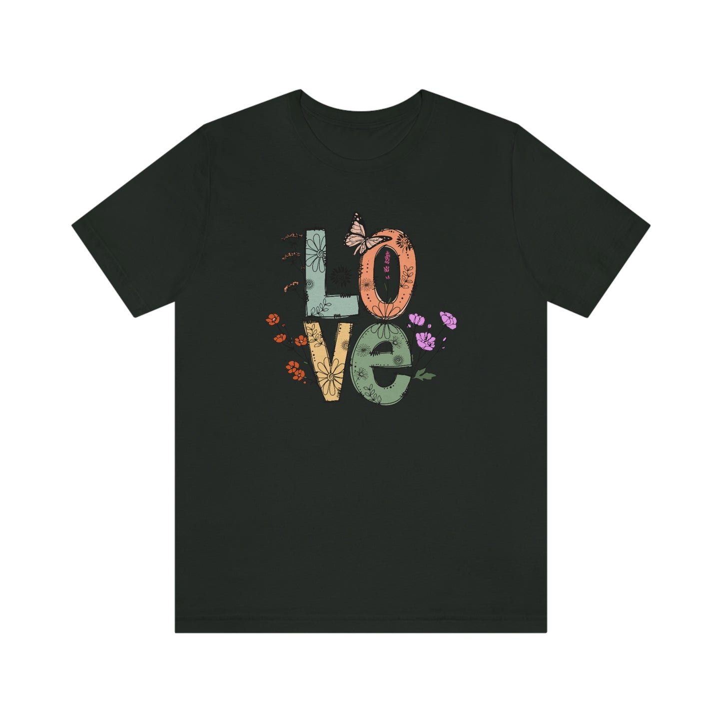 NWT - Wildflowers Love Unisex Jersey Short Sleeve Tee