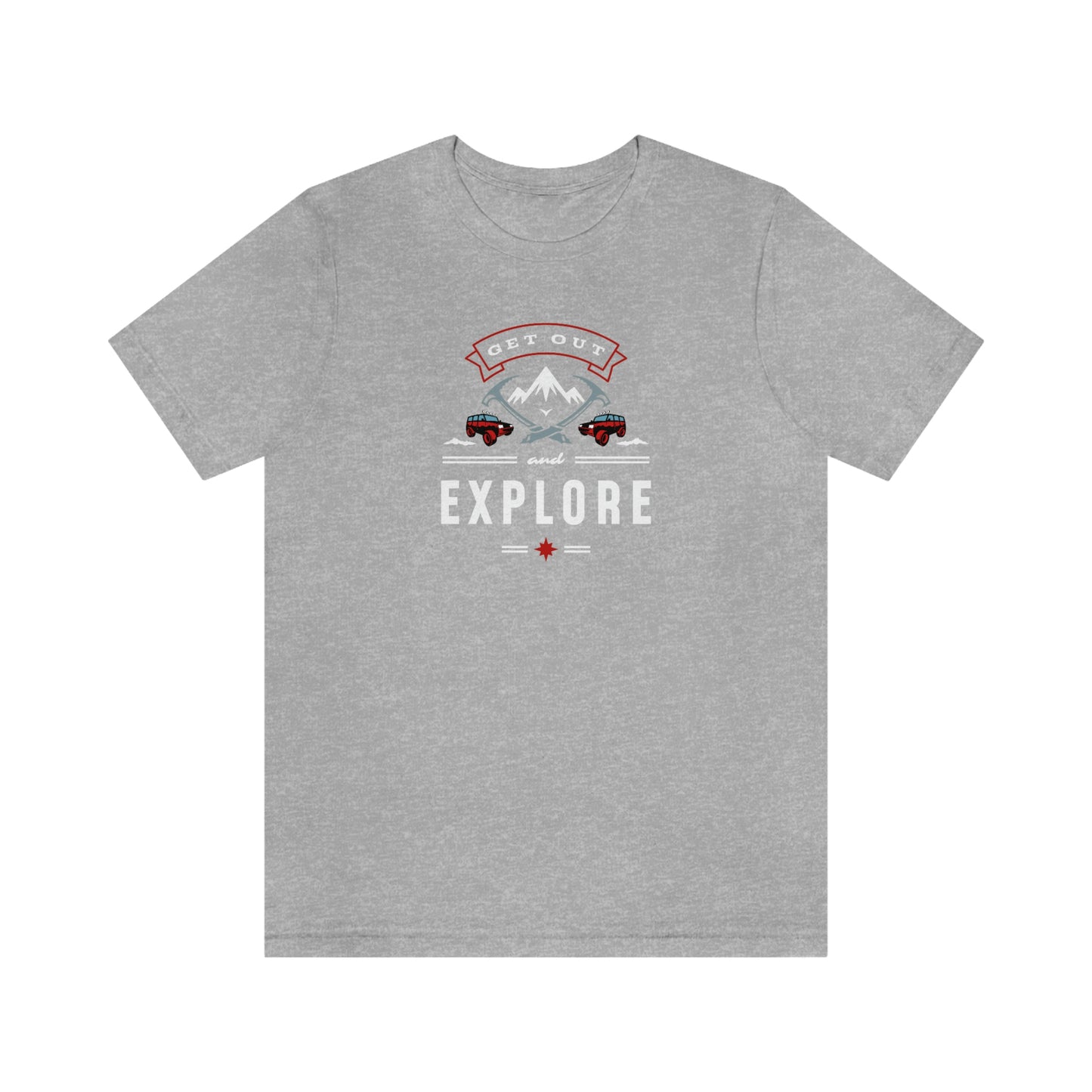 NWT - Get Out and Explore Unisex Jersey Short Sleeve Tee