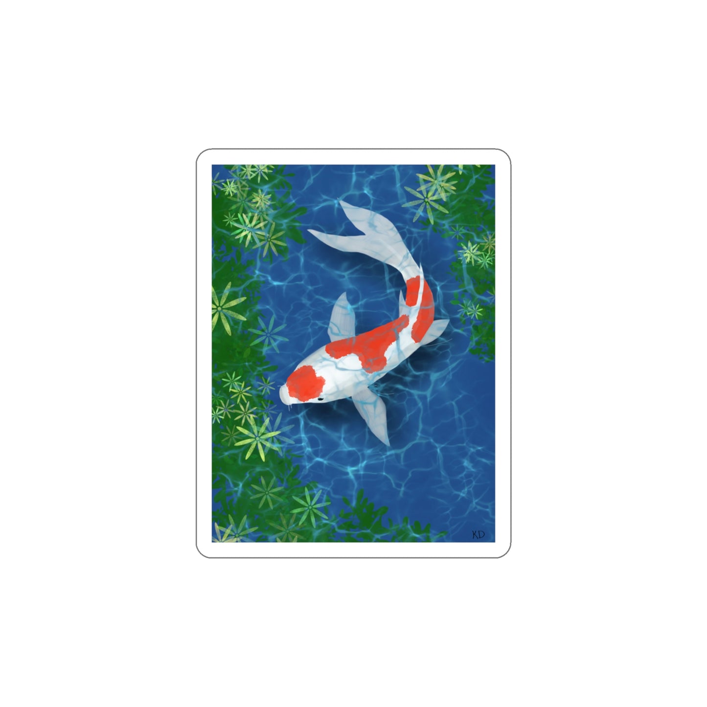 NWT- Koi Fish Kiss-Cut Stickers