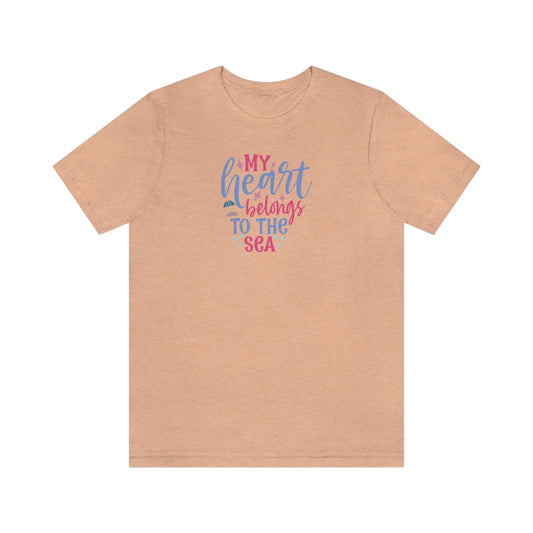 NWT - My Heart Belongs Unisex Jersey Short Sleeve Tee