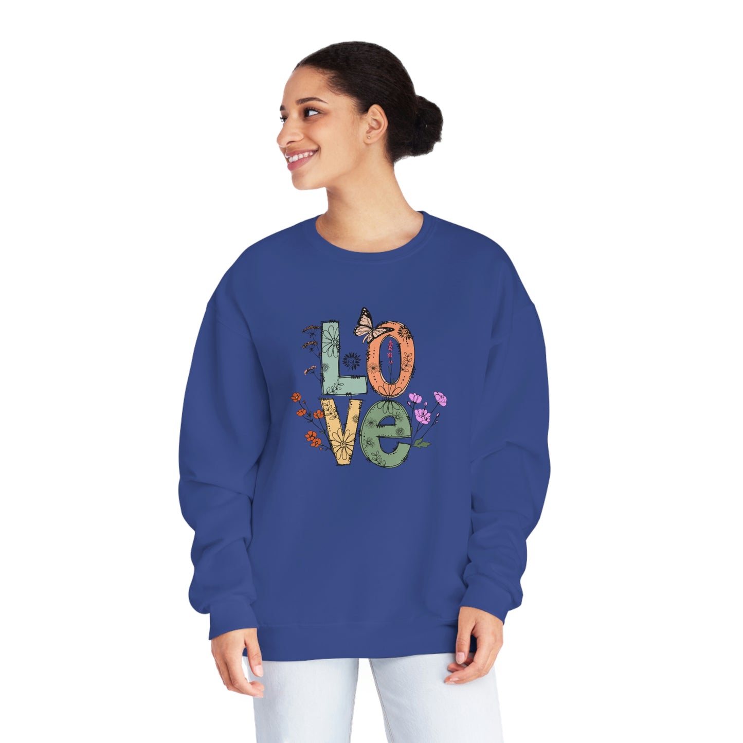 NWT - Wildflowers Love Unisex NuBlend® Crewneck Sweatshirt