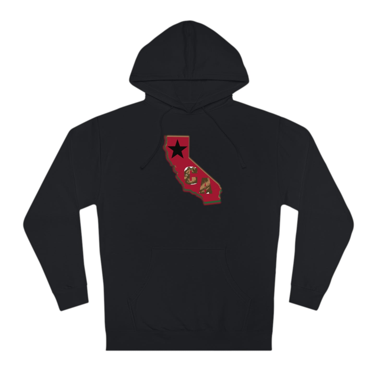 State Love-California Red Unisex Hooded Sweatshirt