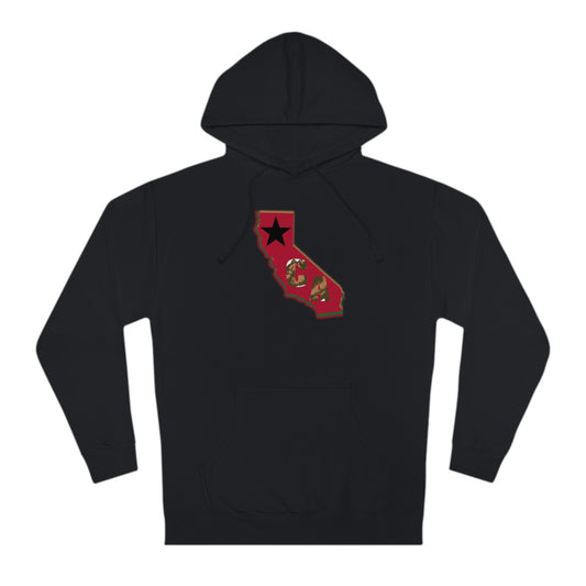 State Love-California Red Unisex Hooded Sweatshirt