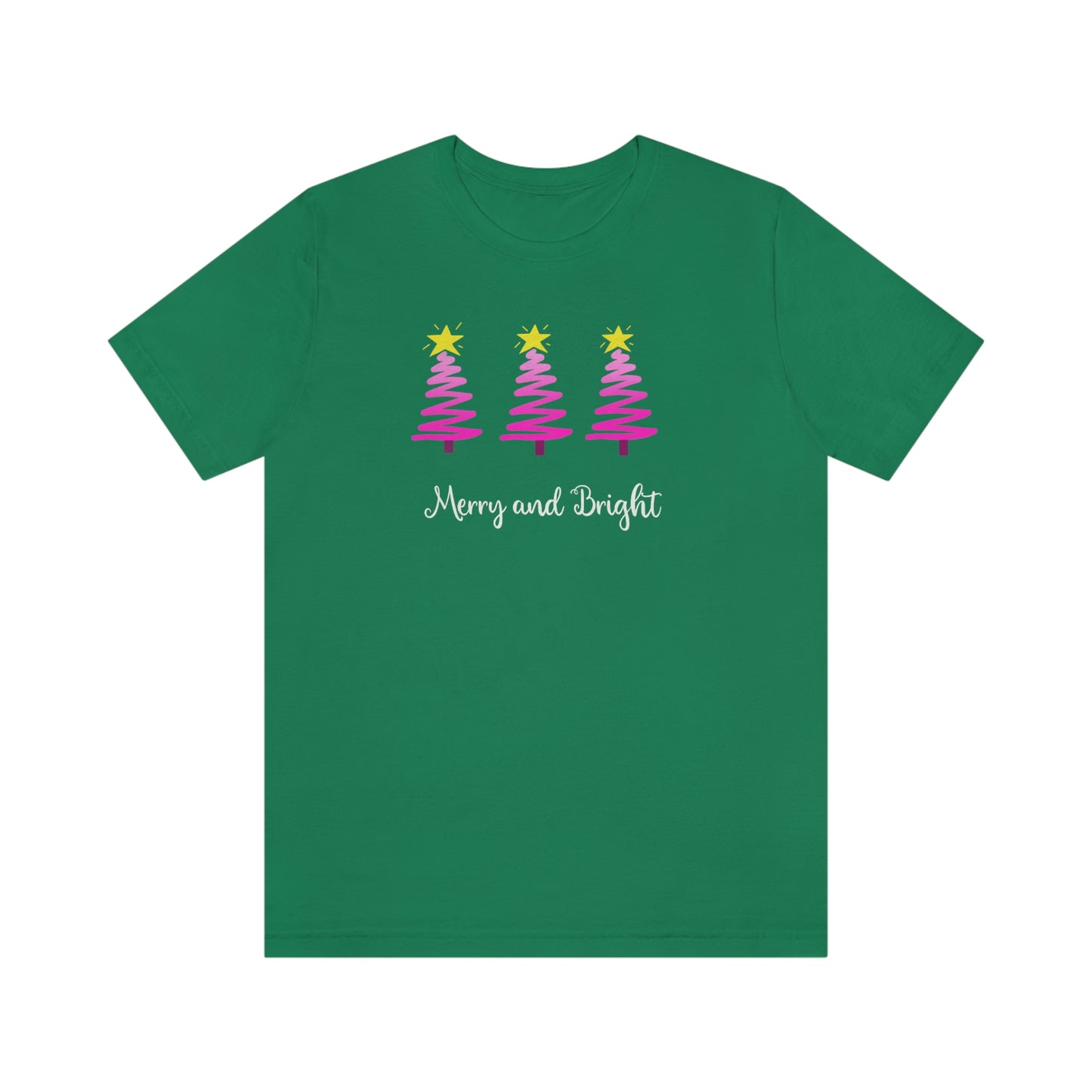 Holiday Merry and Bright Unisex Jersey Short Sleeve Tee