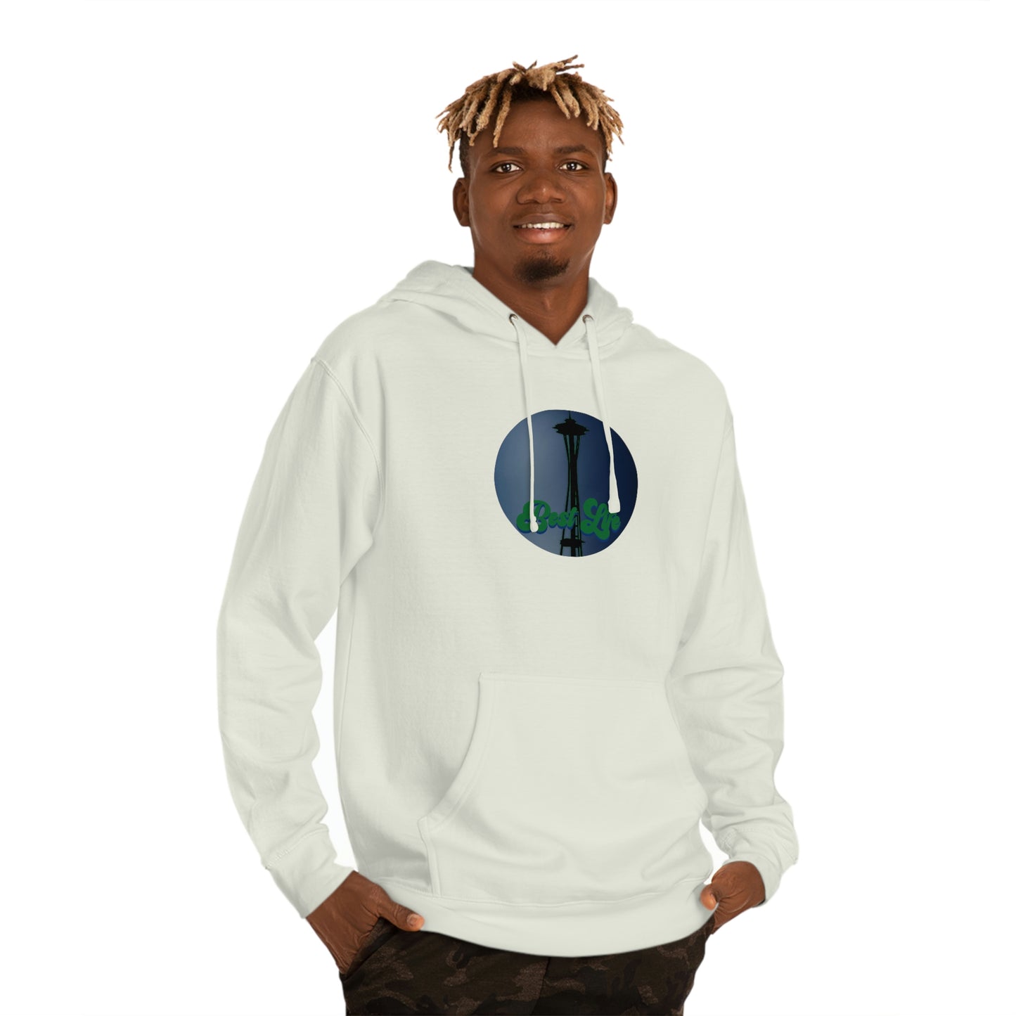 Best Life- Space Needle Unisex Hooded Sweatshirt