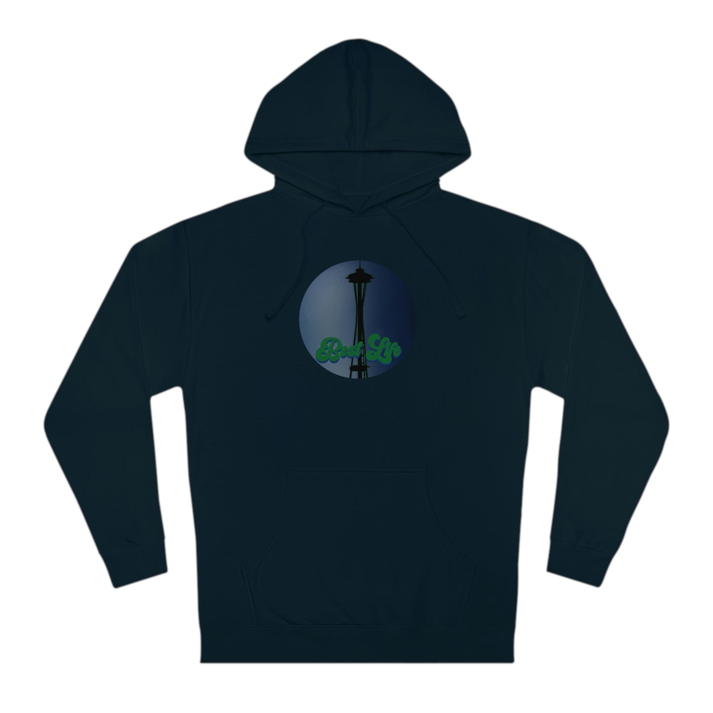 Best Life- Space Needle Unisex Hooded Sweatshirt