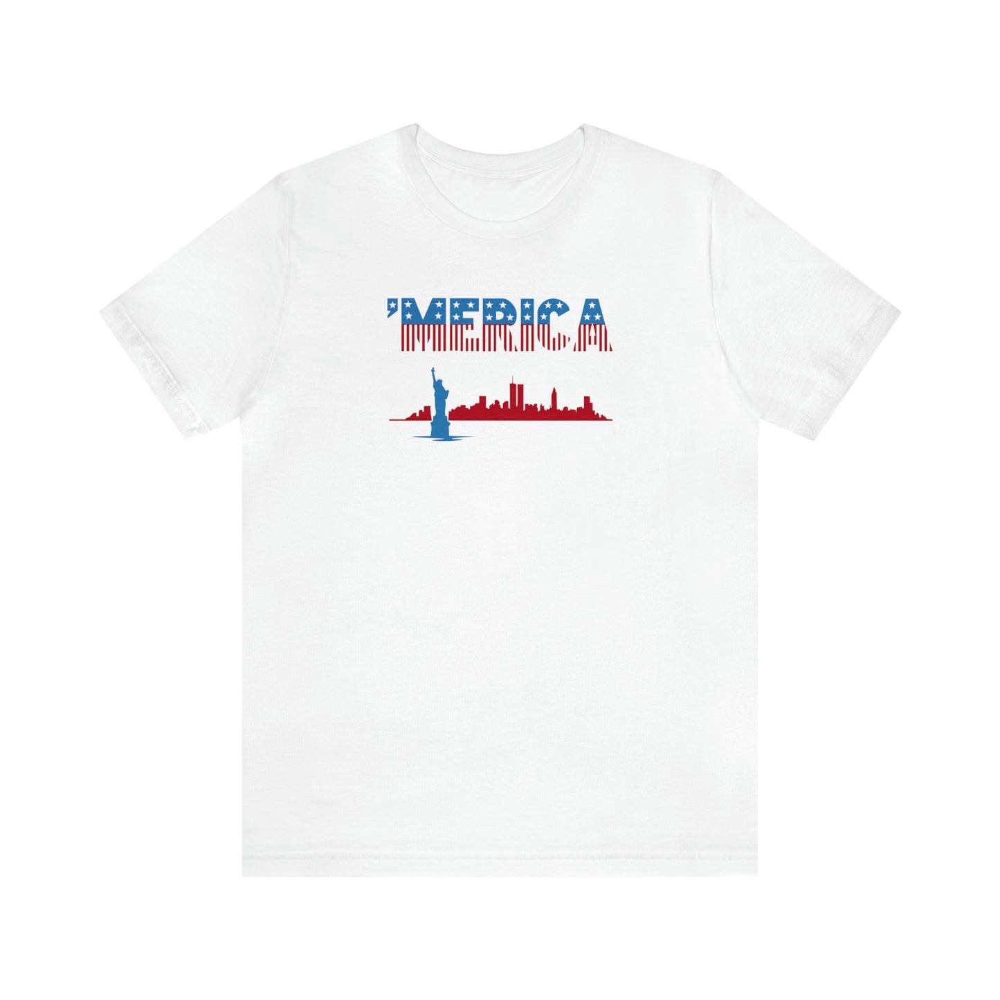 NWT- 'Merica Unisex Jersey Short Sleeve Tee