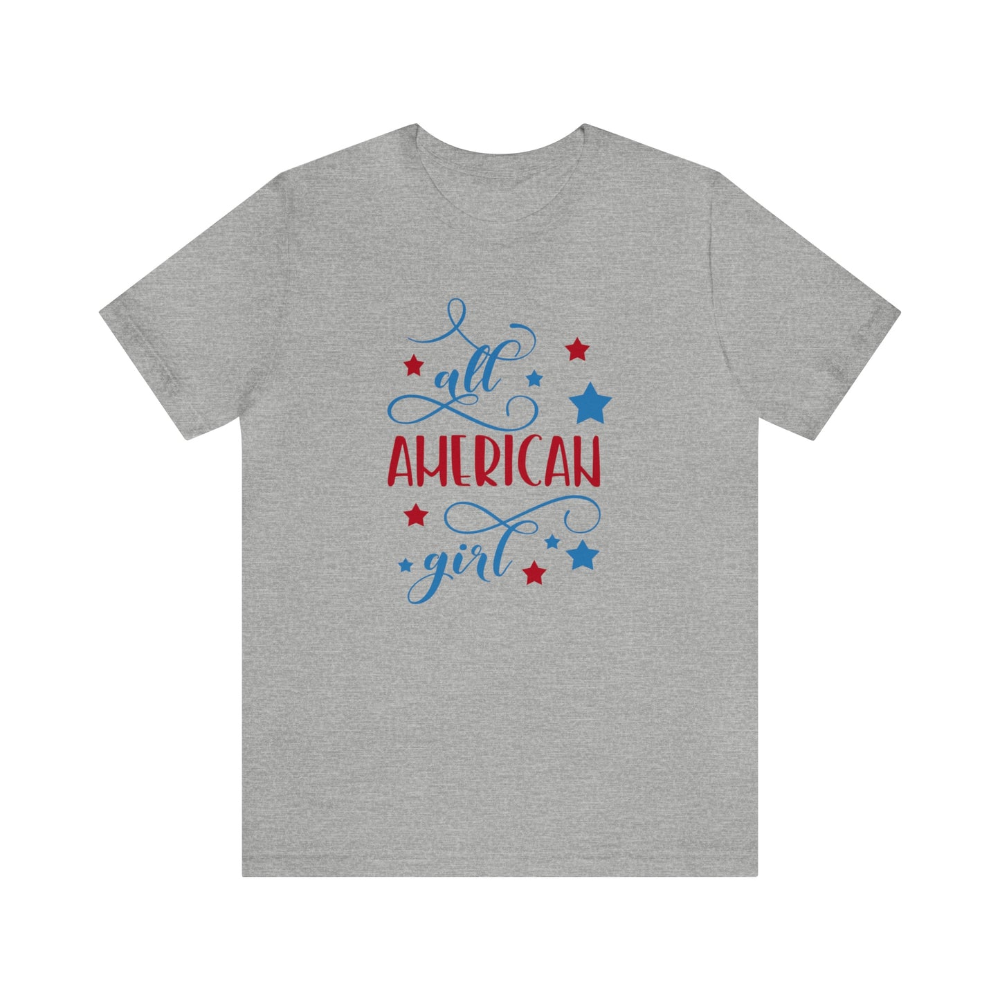 NWT- All American Girl Unisex Jersey Short Sleeve Tee