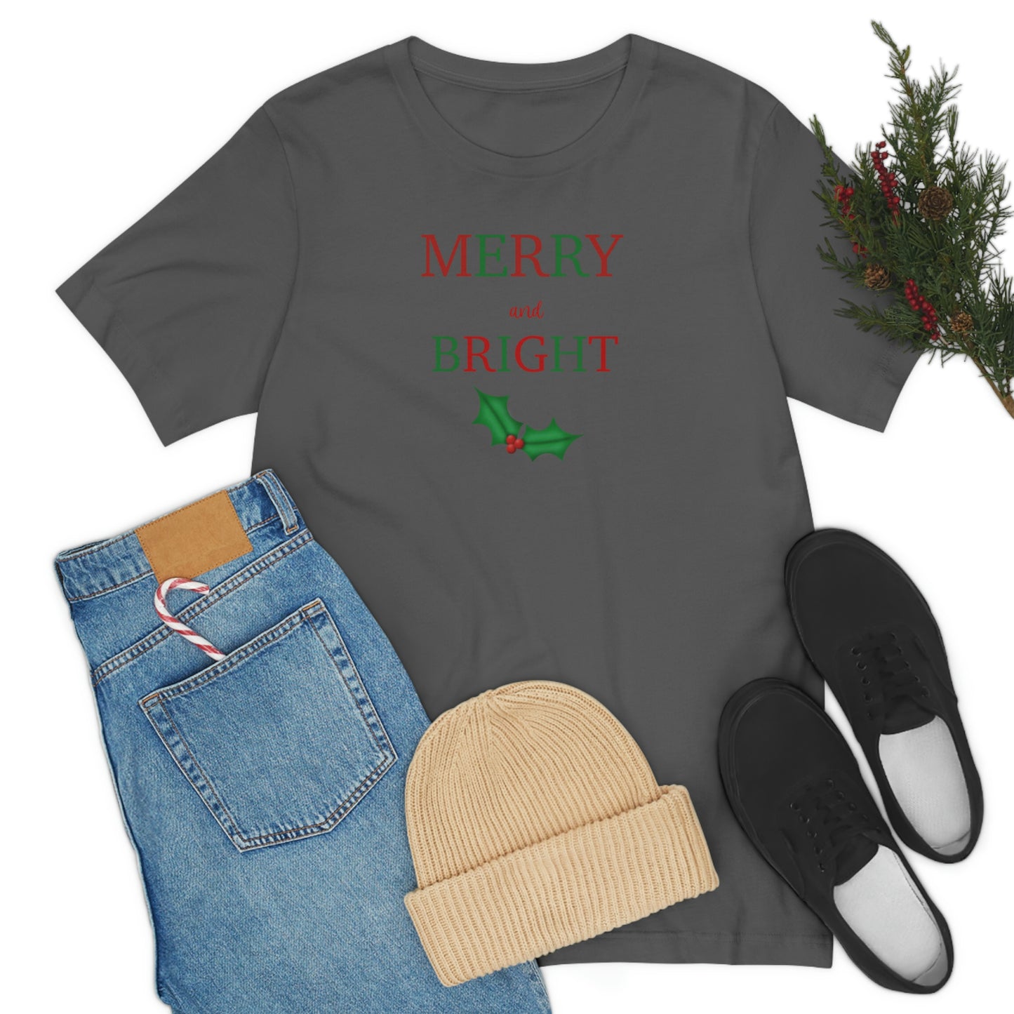 Holiday Merry 1 Unisex Jersey Short Sleeve Tee