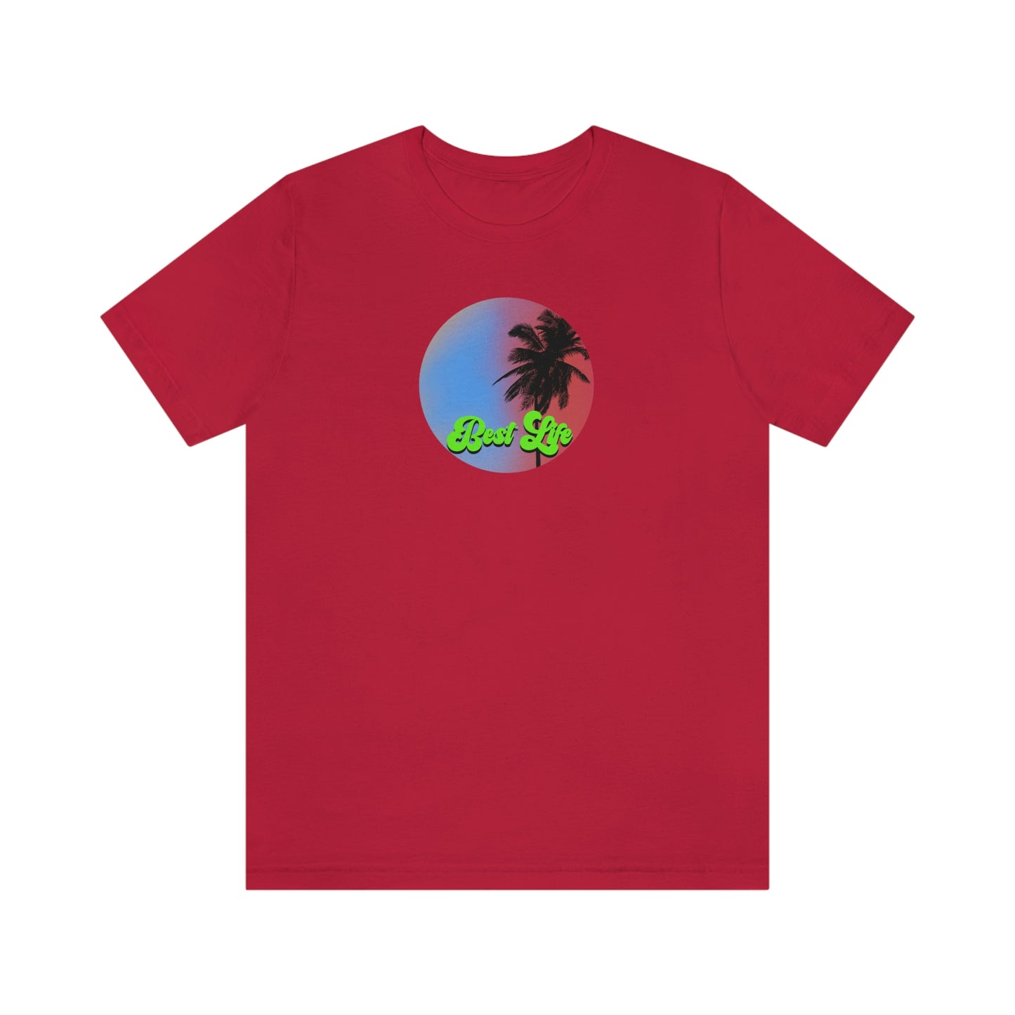 Best Life- Palm Breeze Unisex Jersey Short Sleeve Tee