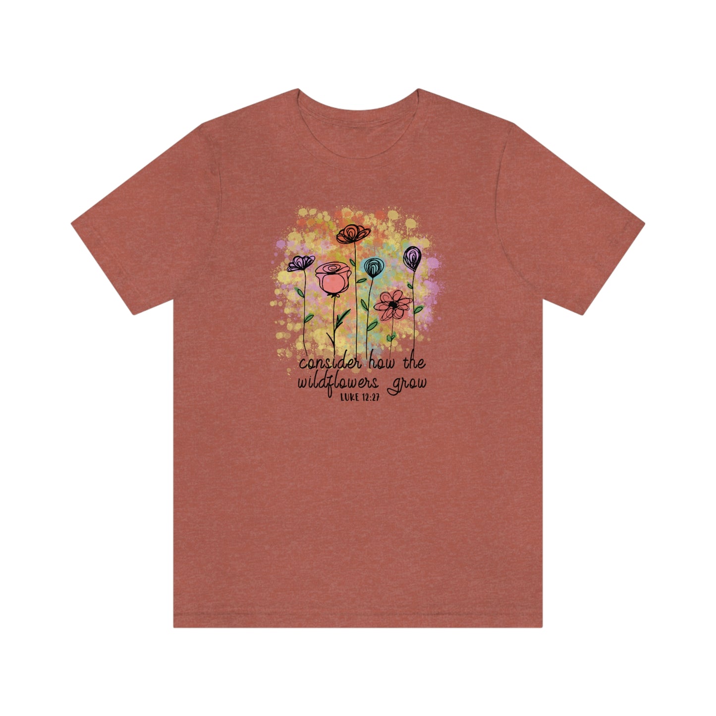 NWT - Wildflowers Grow Unisex Jersey Short Sleeve Tee