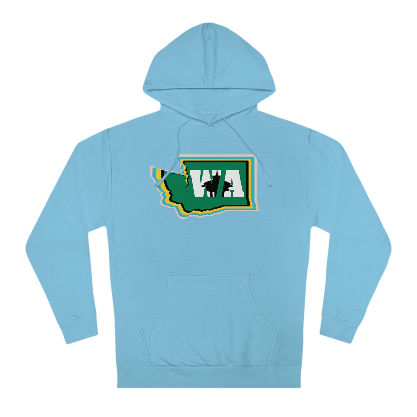 State Love- Washington Alternate Green SN Unisex Hooded Sweatshirt