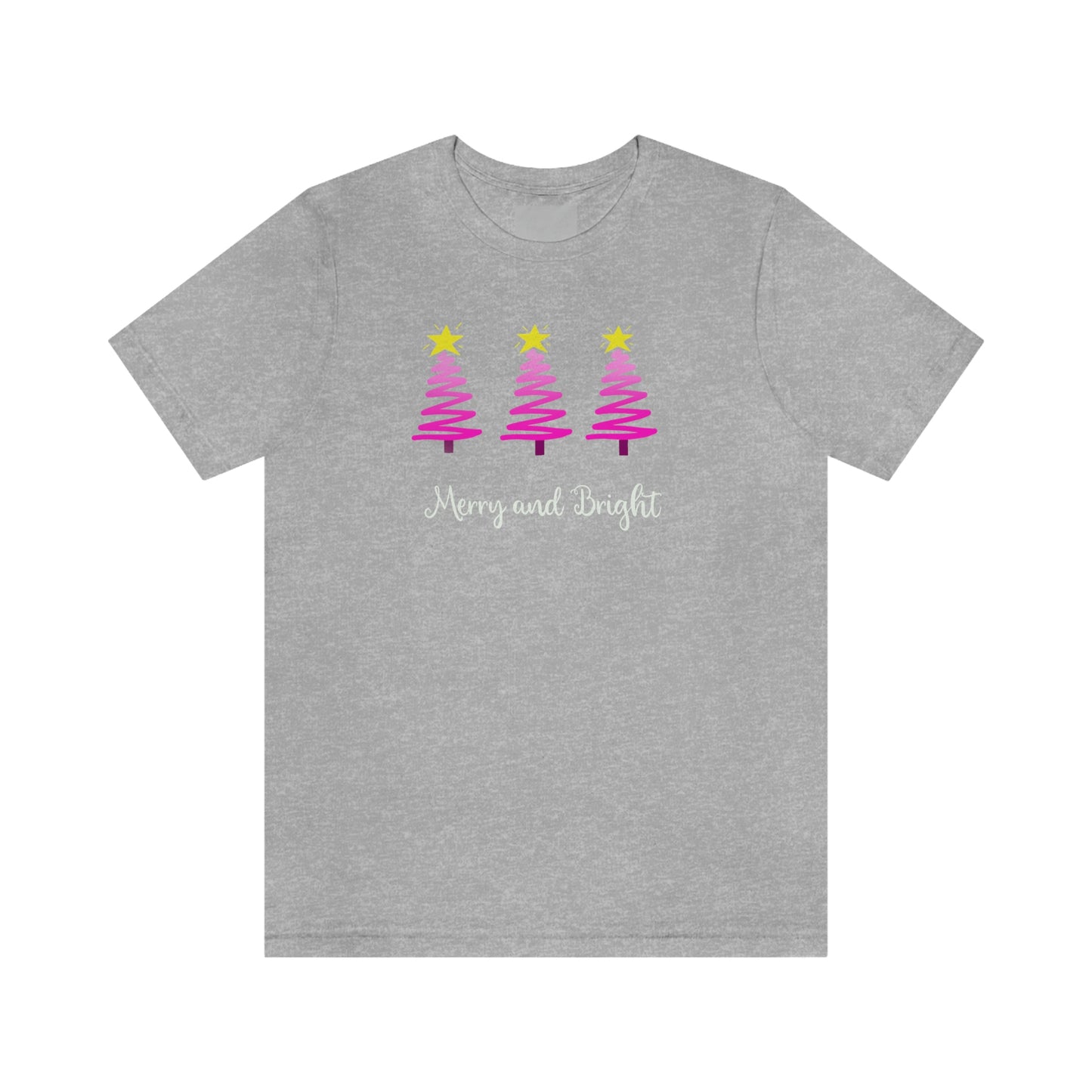 Holiday Merry and Bright Unisex Jersey Short Sleeve Tee