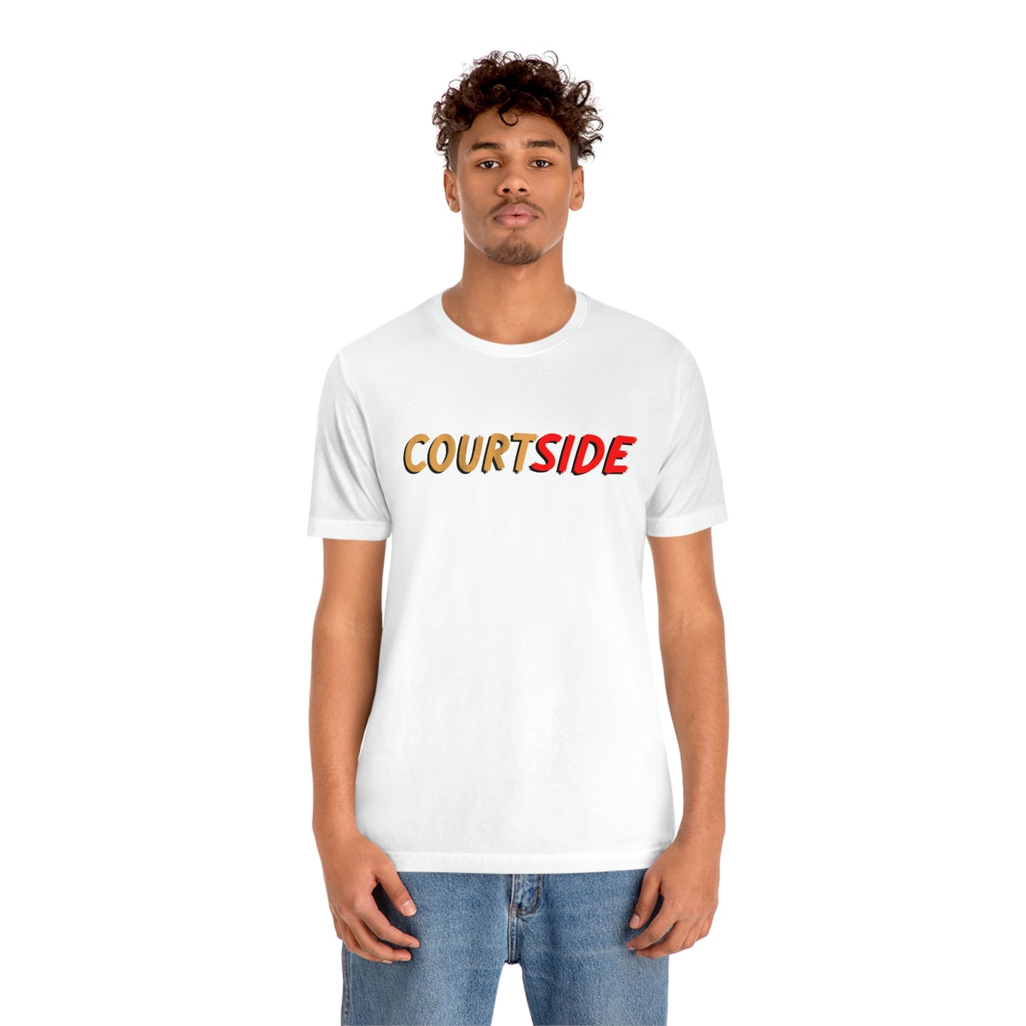 NWT Courtside Unisex Jersey Short Sleeve Tee