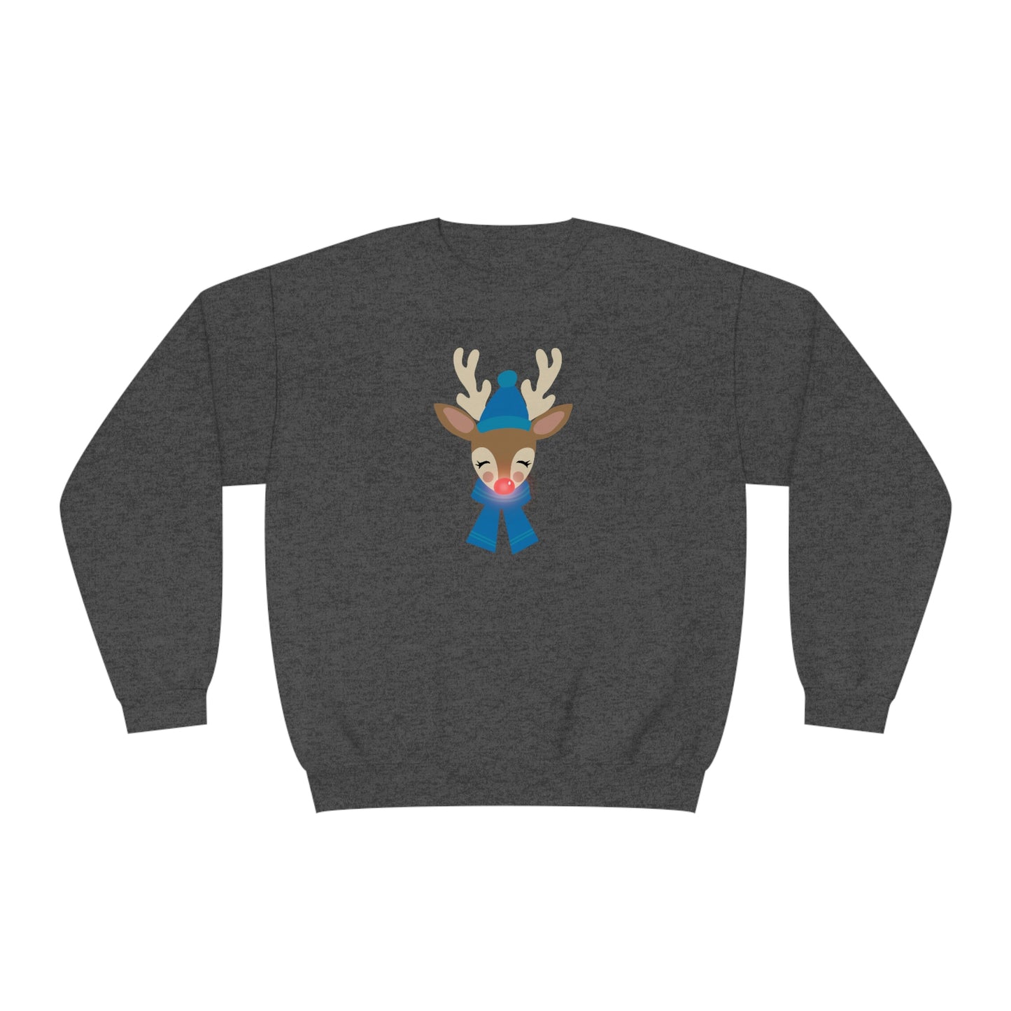 NWT- Reindeer Blue Unisex NuBlend® Crewneck Sweatshirt