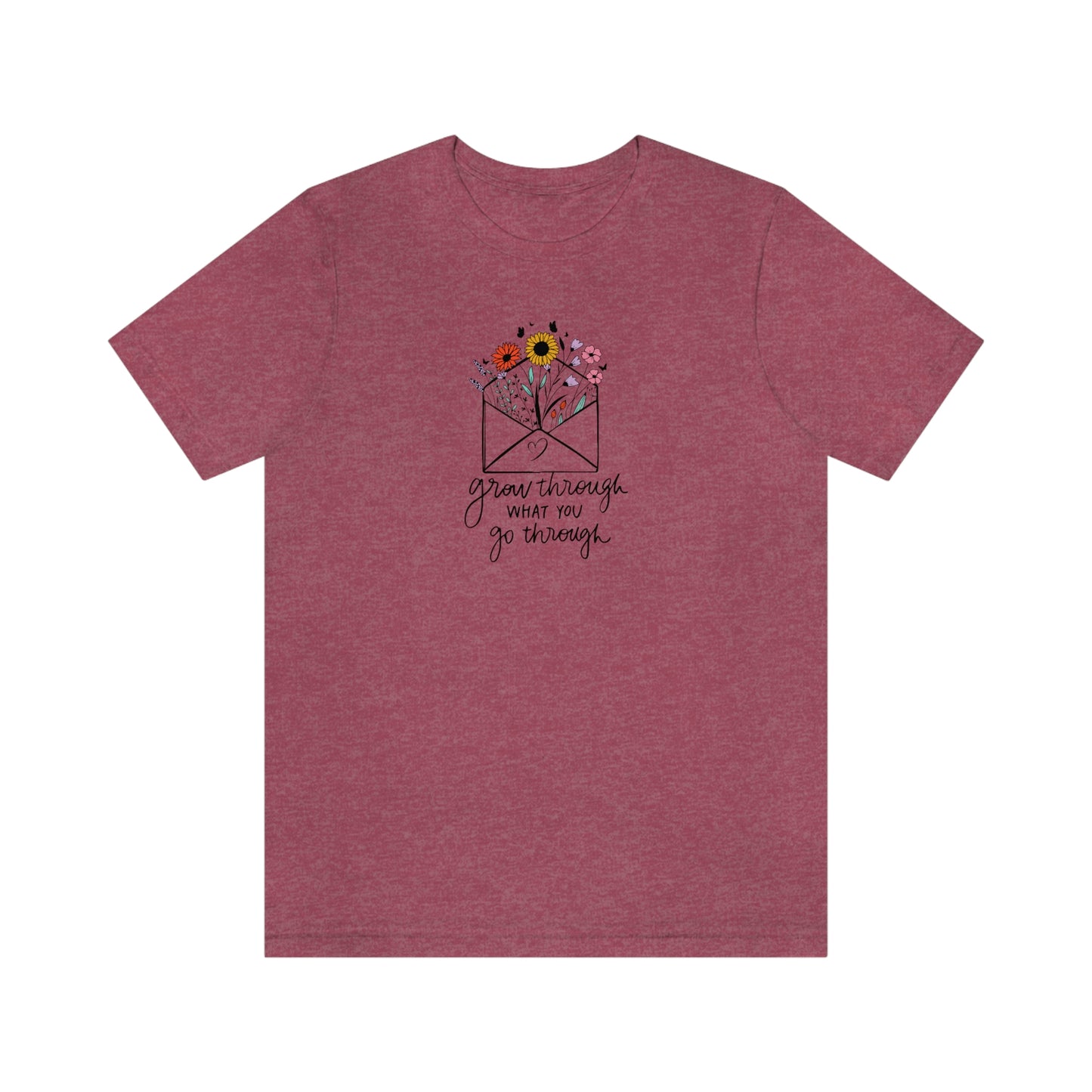 NWT - Wildflowers Grow Through Unisex Jersey Short Sleeve Tee