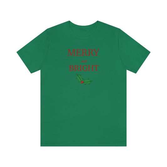 Holiday Merry Unisex Jersey Short Sleeve Tee