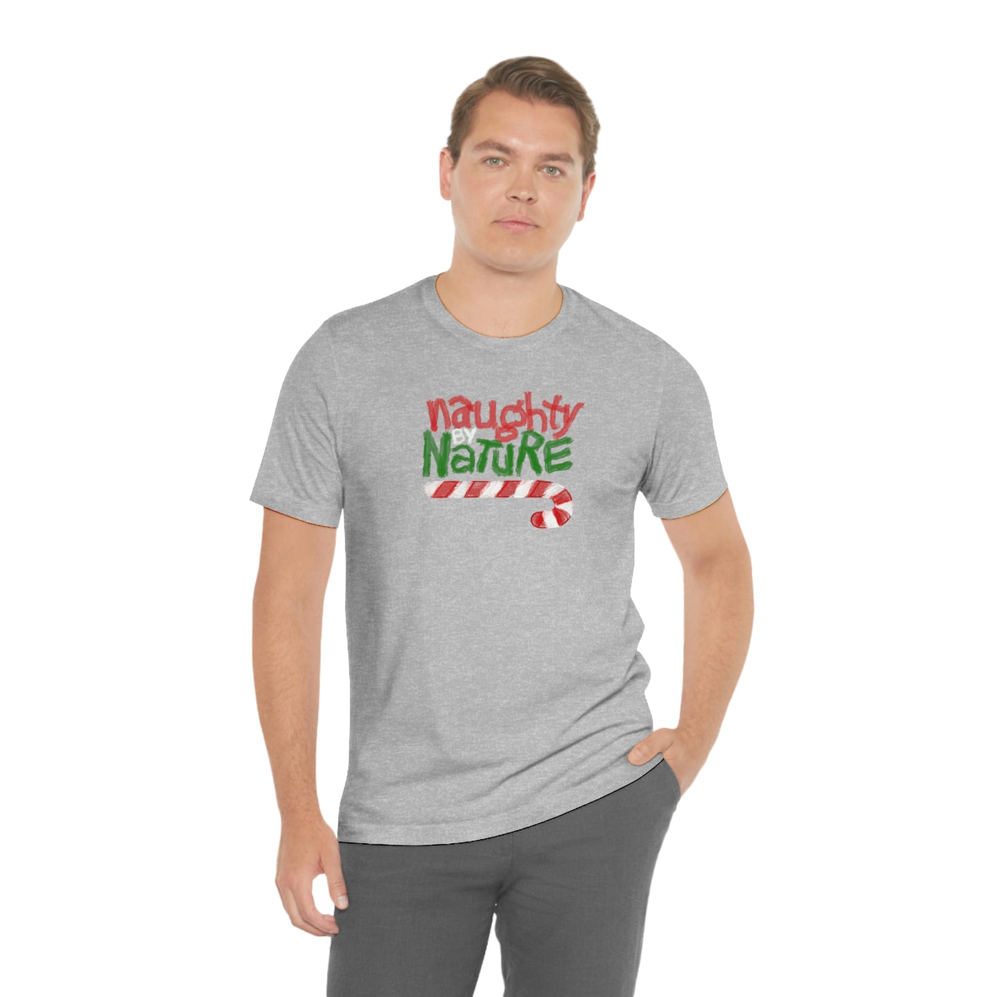 Holiday- Naughty by Nature Christmas Unisex Jersey Short Sleeve Tee