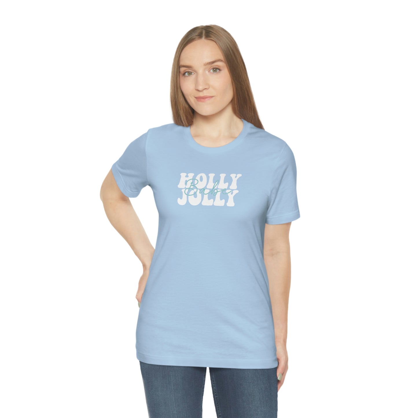 Holiday Holly Jolly Babe Unisex Jersey Short Sleeve Tee