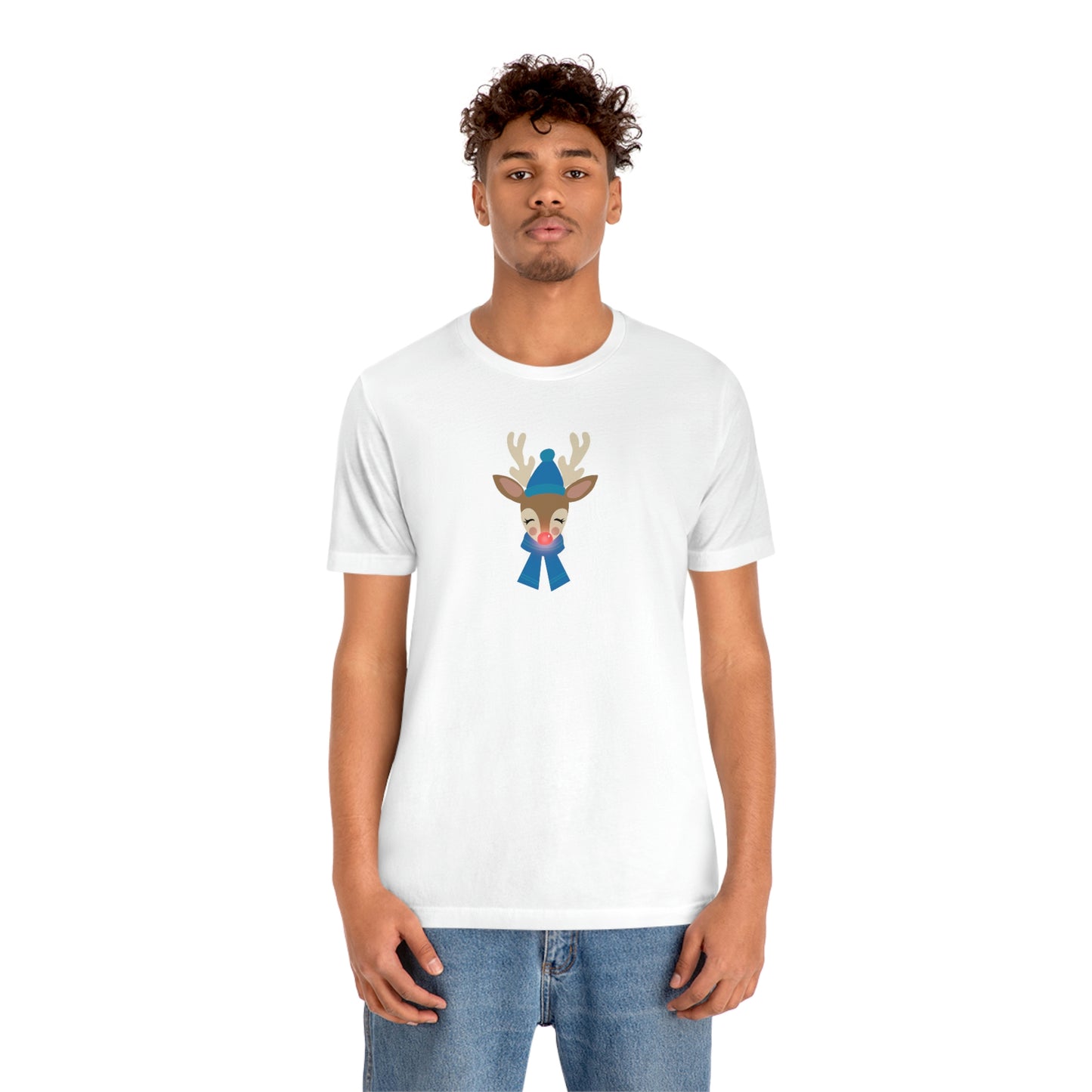 Holiday Reindeer 1 Unisex Jersey Short Sleeve Tee