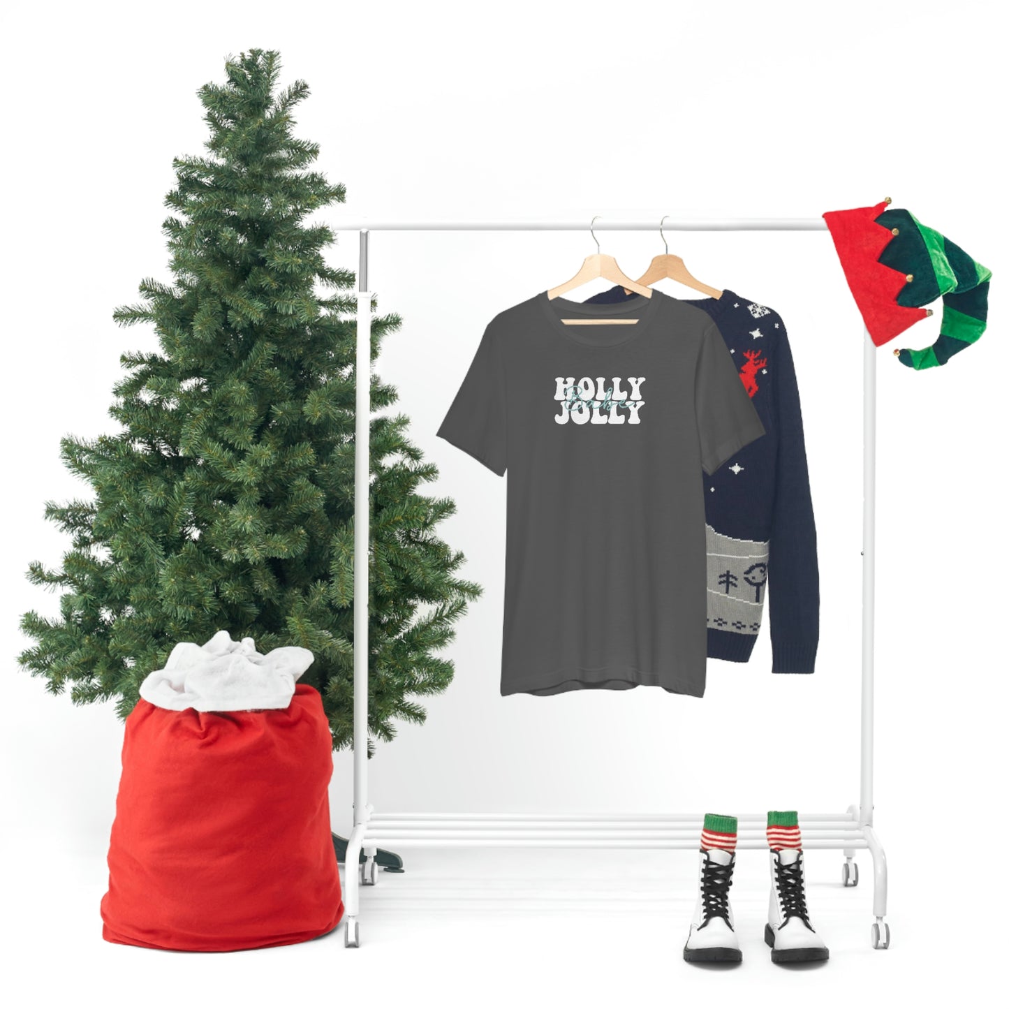 Holiday Holly Jolly Babe Unisex Jersey Short Sleeve Tee